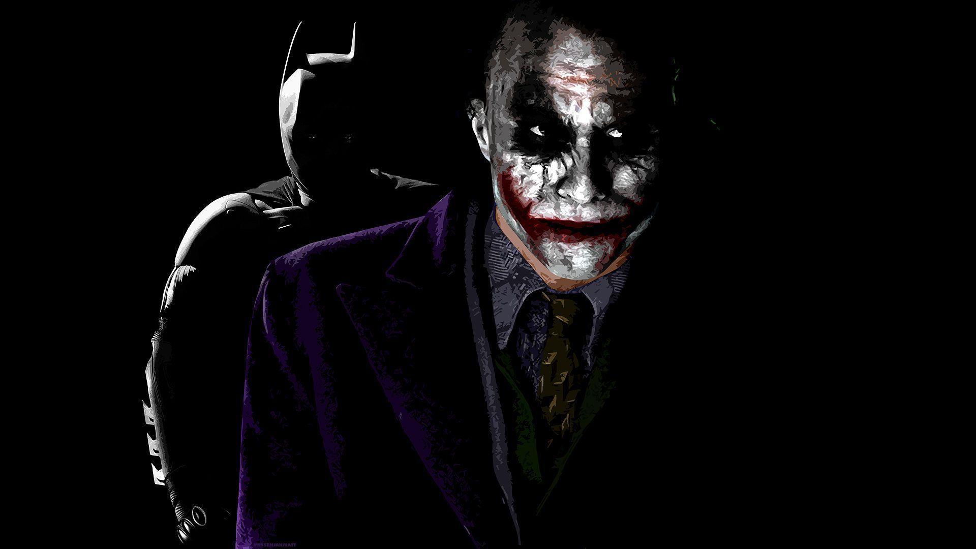 Batman e Joker sfondo nero, 1920x1080 1080p, Laptop