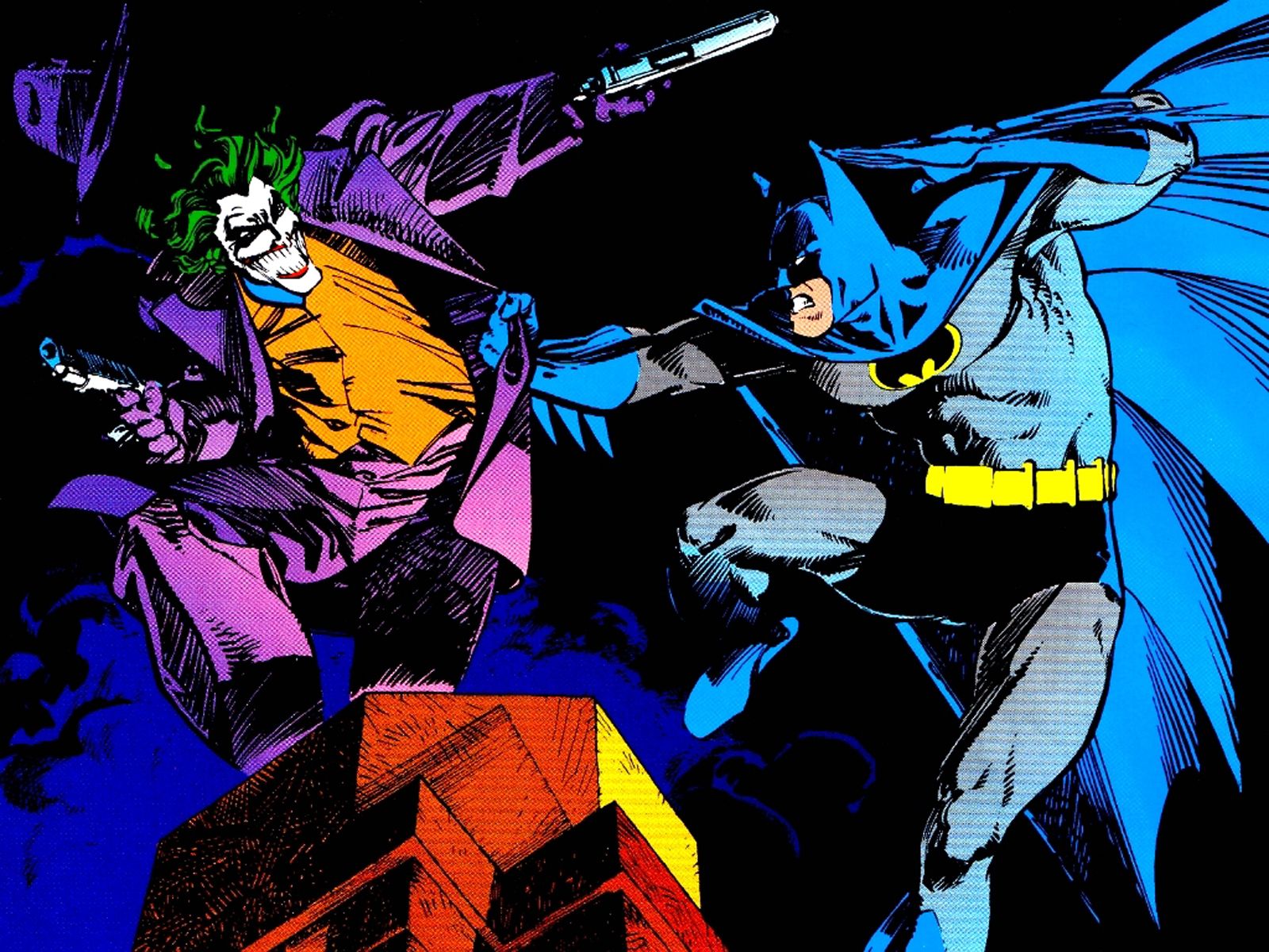 Batman contro Joker fumetto, 1600x1200 HD, Desktop