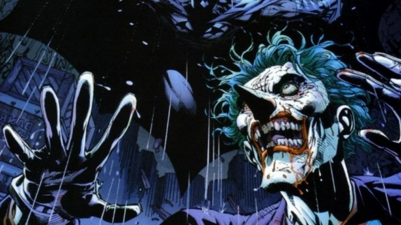 Joker fumetto viso ghignante, 1366x768 720p, Laptop