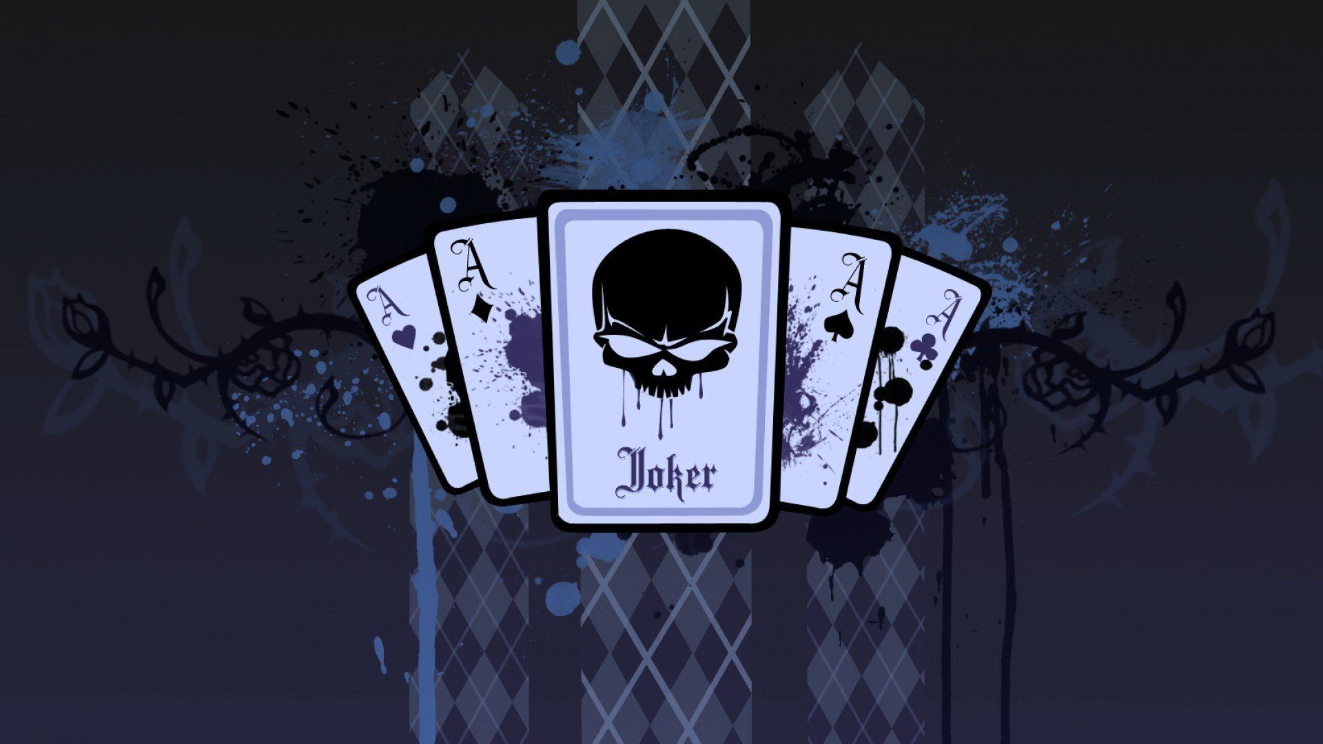 Carte da gioco Joker teschio, 1920x1080 1080p, Laptop