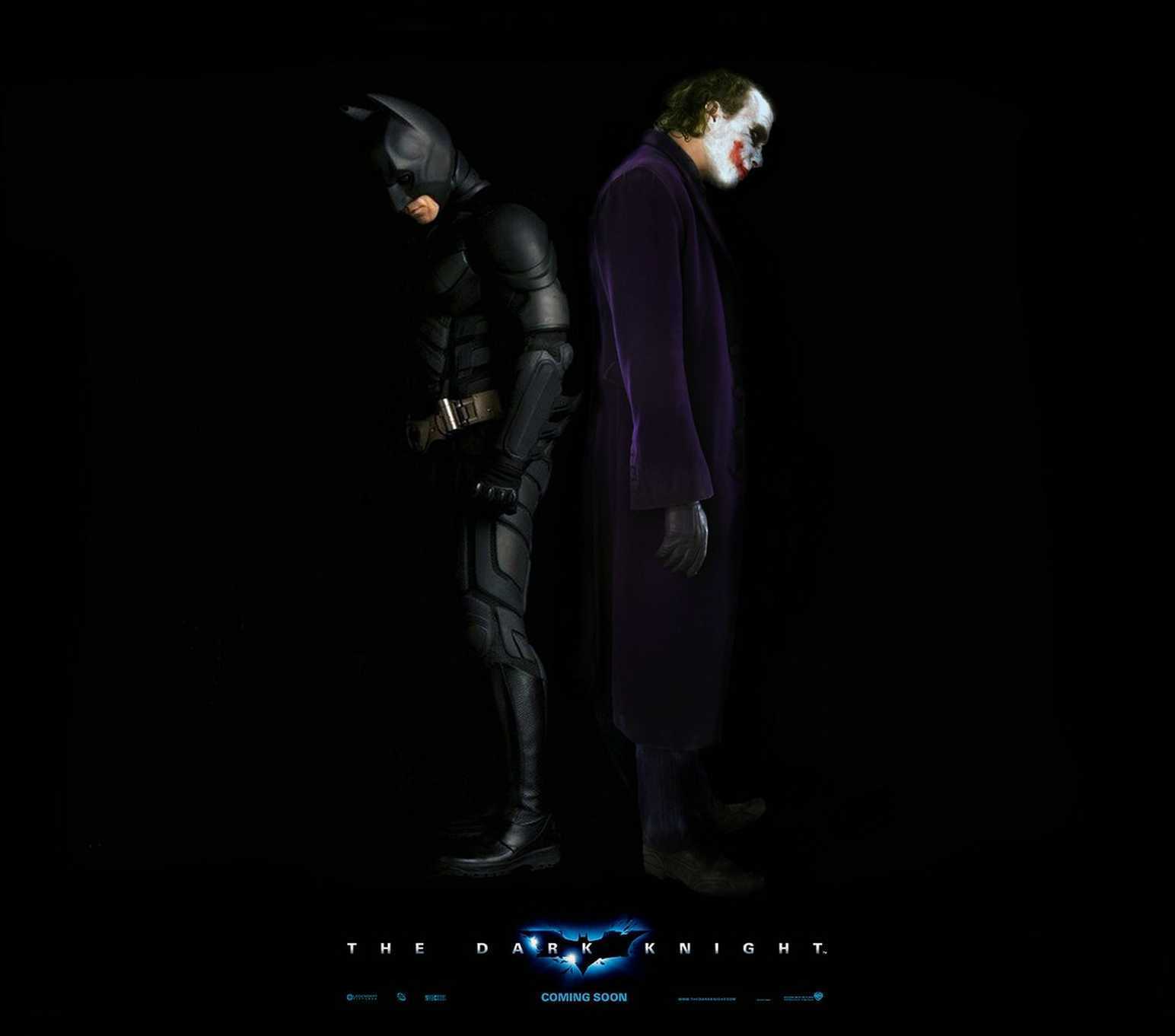 Batman e Joker schiena a schiena, 1544x1362 720p, Laptop