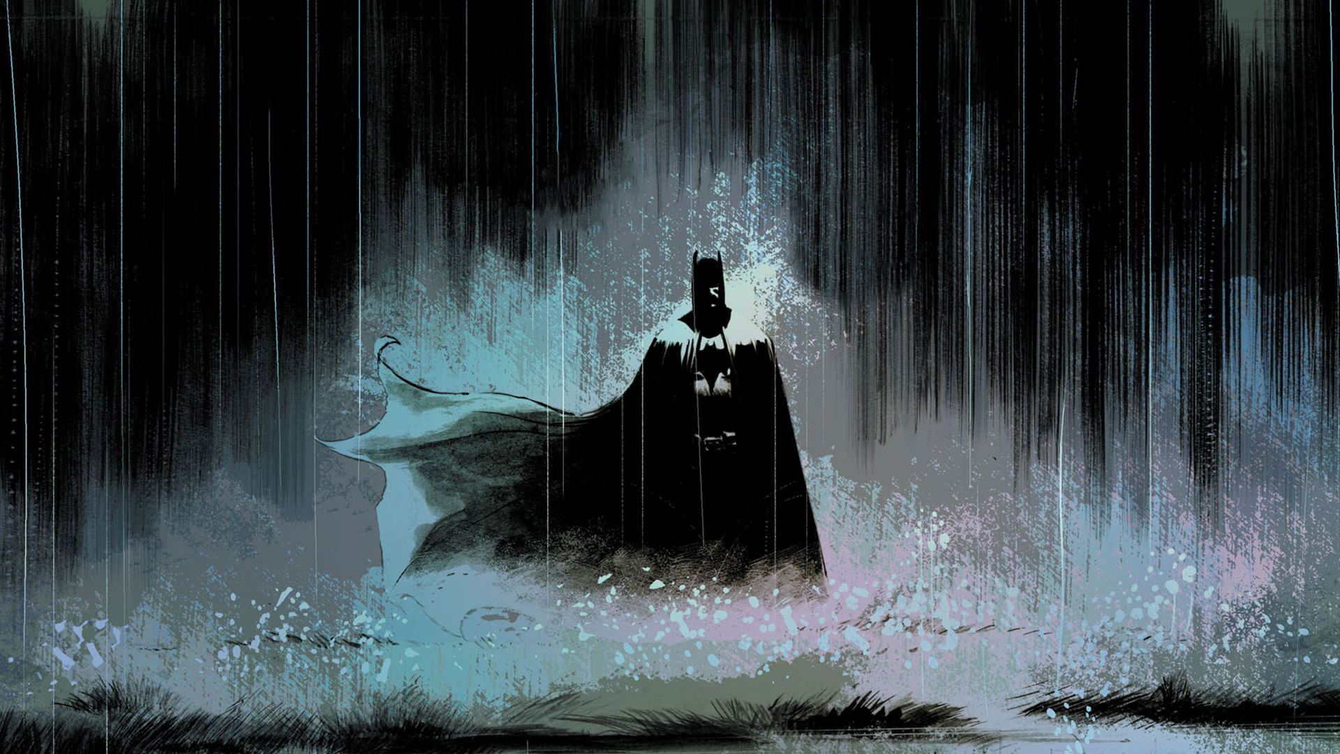 Batman sotto la pioggia, 1920x1080 1080p, Desktop