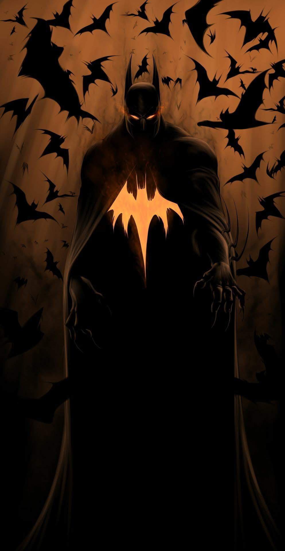 Batman silhouette pipistrelli, 994x1920 Verticale, Mobile