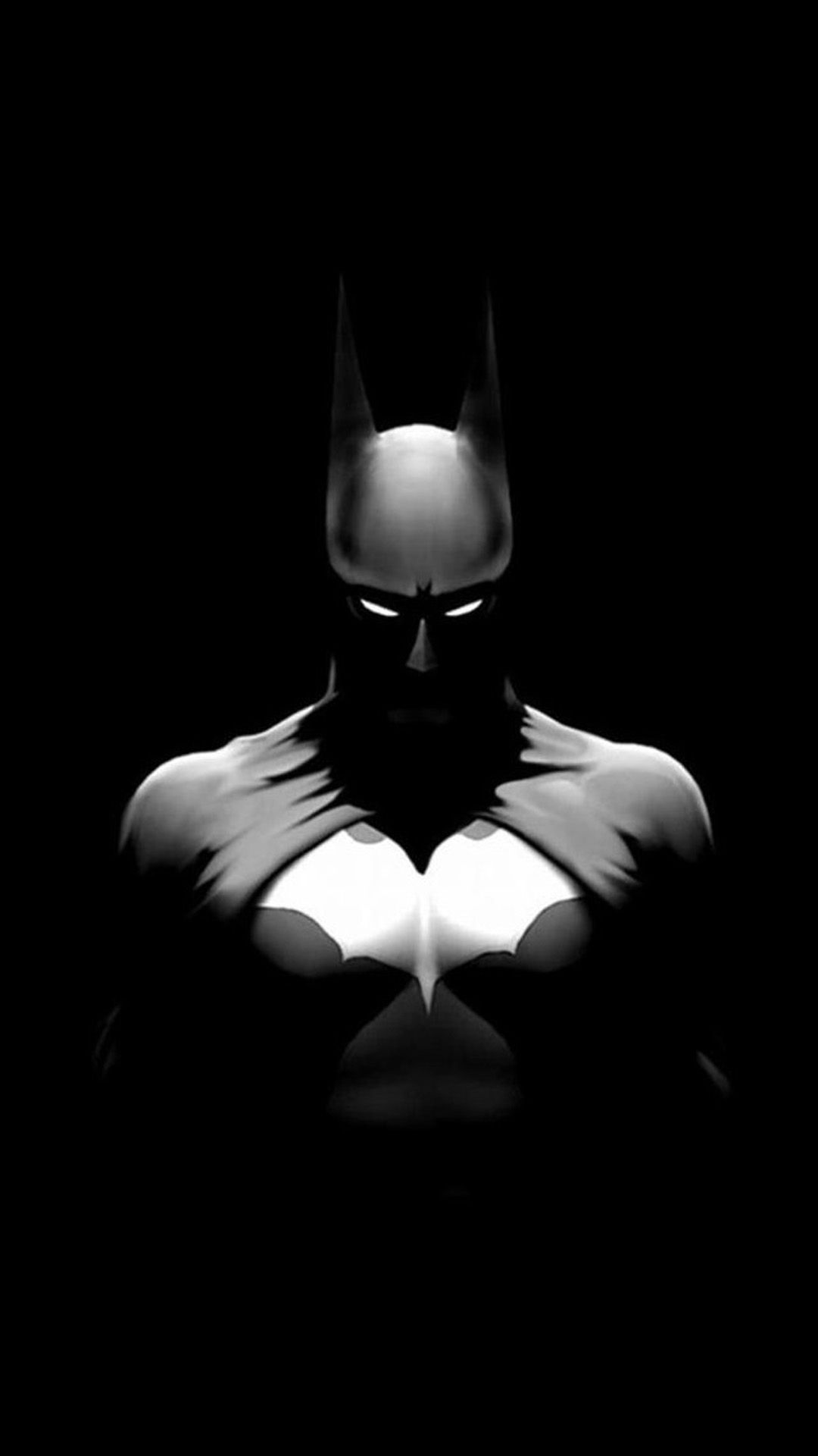 Batman sagoma scuro, Gotham, 1080x1920 Full HD Verticale, Smartphone