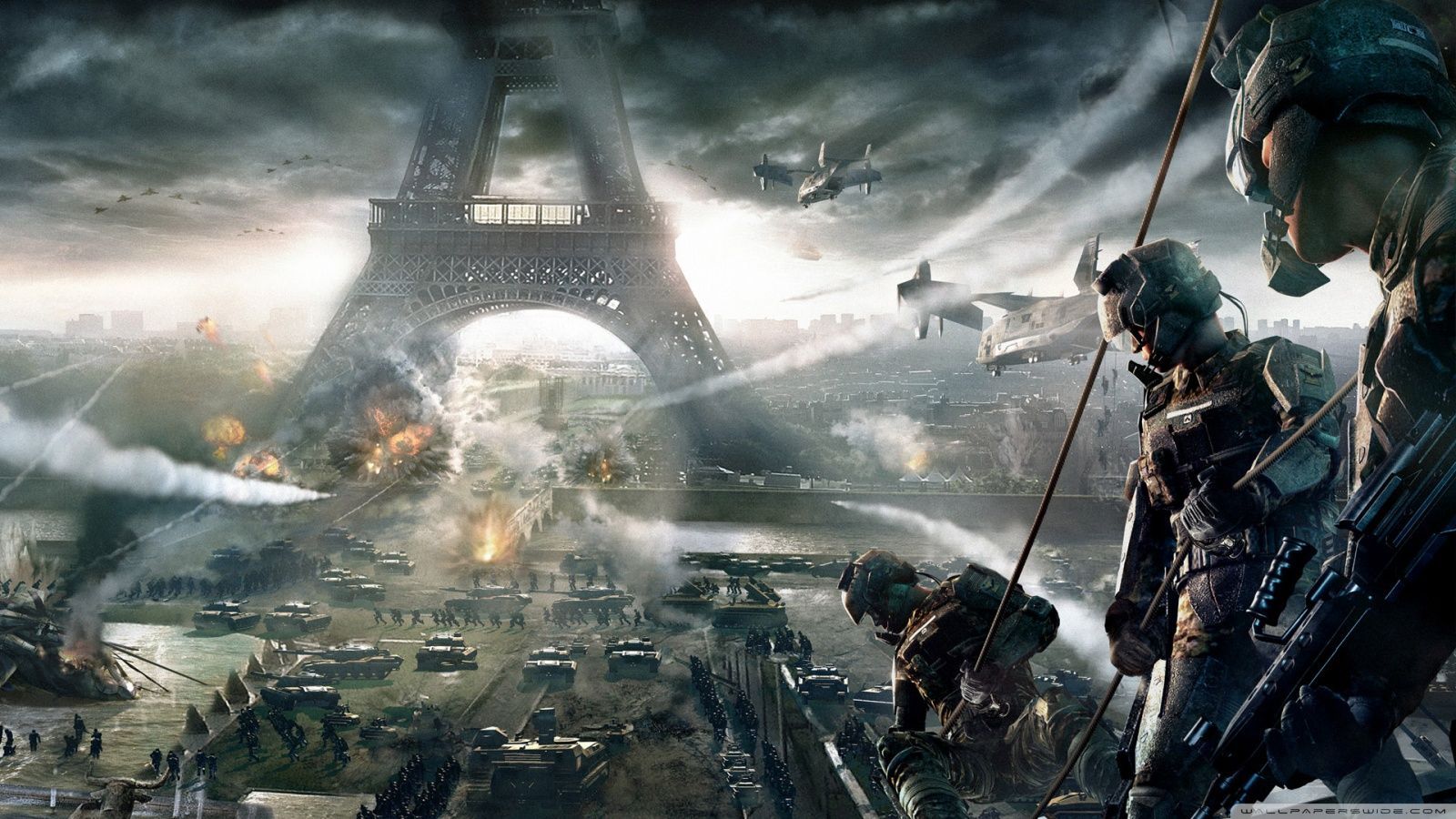 Battaglia militare a Parigi, 1600x900 900p, Desktop