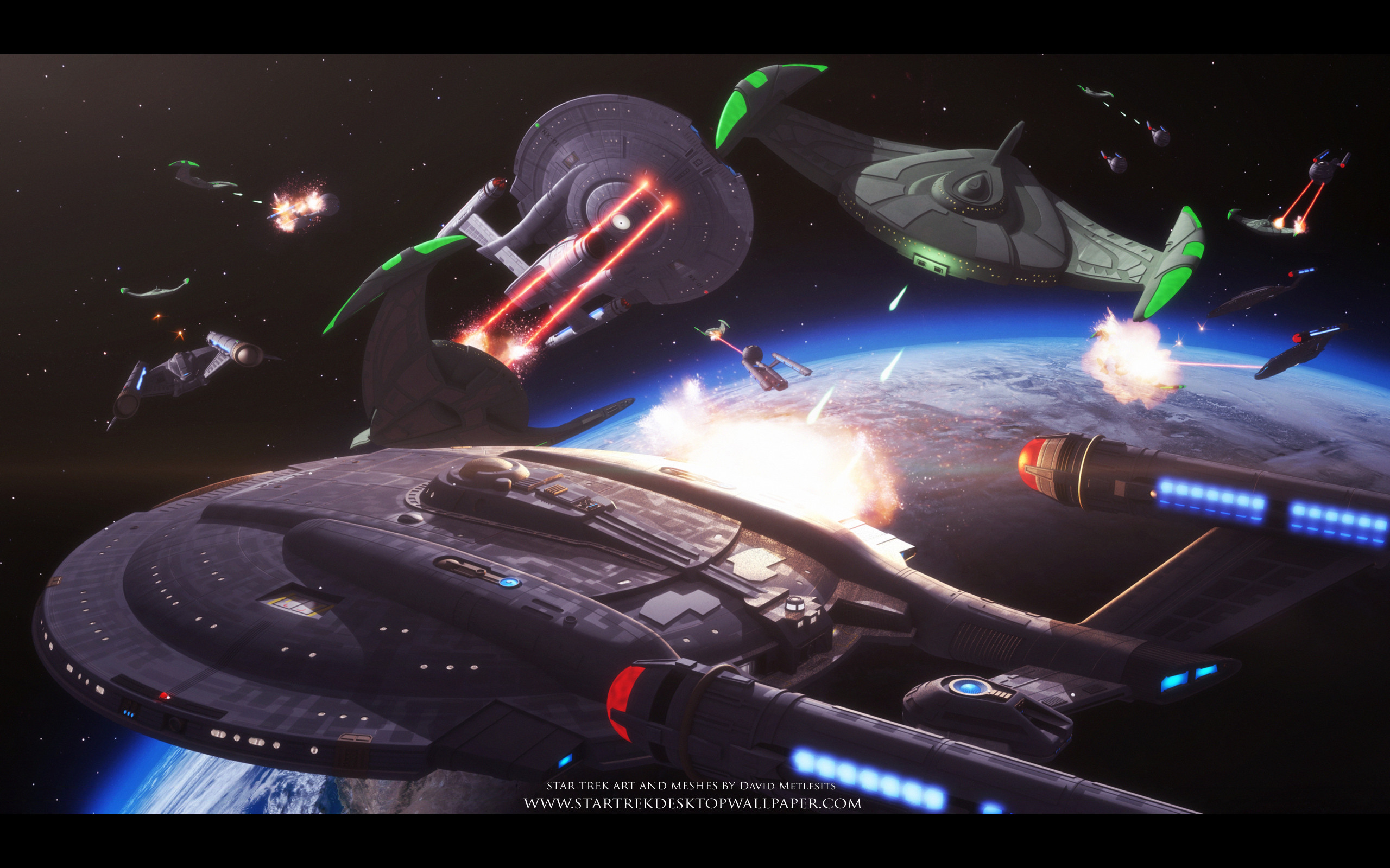 Battaglia astronavi Star Trek, 2560x1600 2K+, MacBook Pro