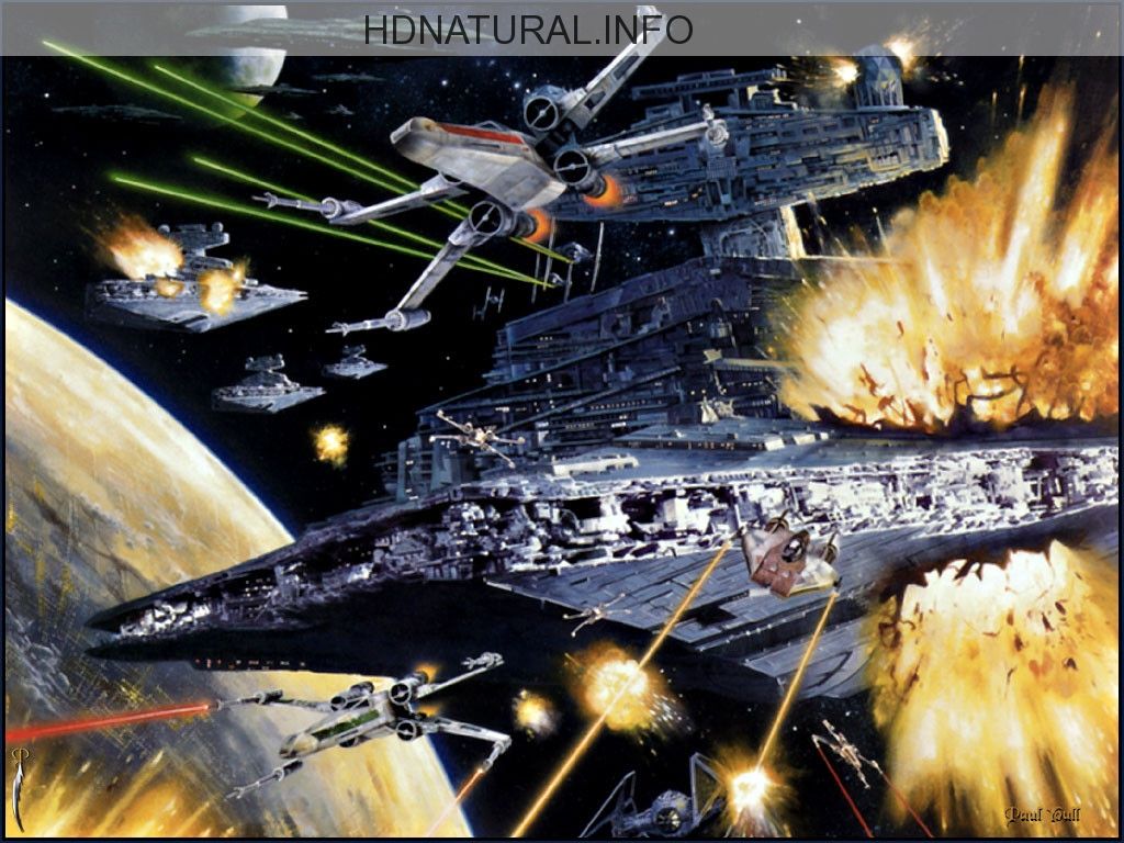 Battaglia spaziale Star Wars, 1024x768 HD, Laptop