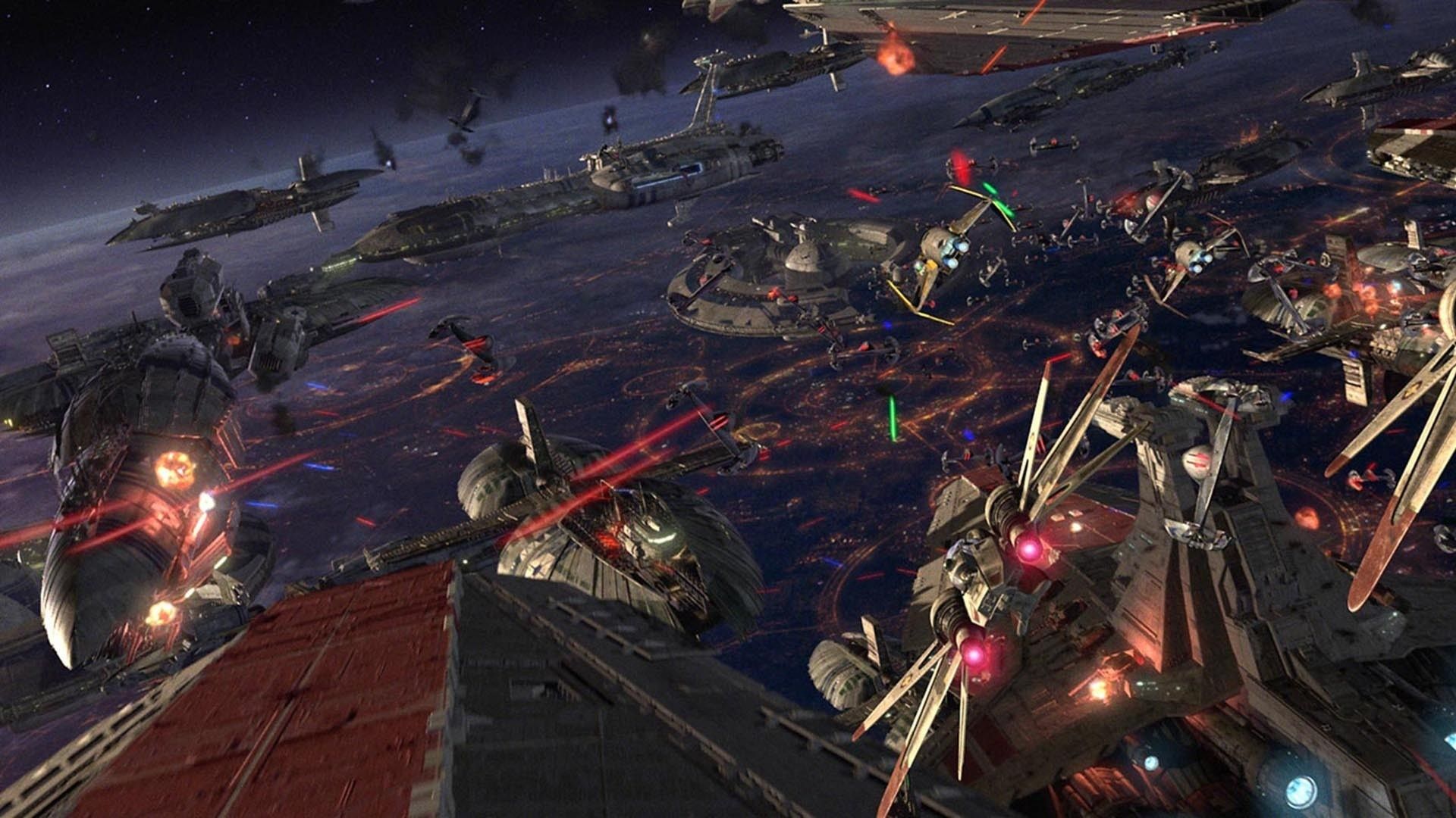 Battaglia spaziale Star Wars navi, 1920x1080 1080p, PC Desktop