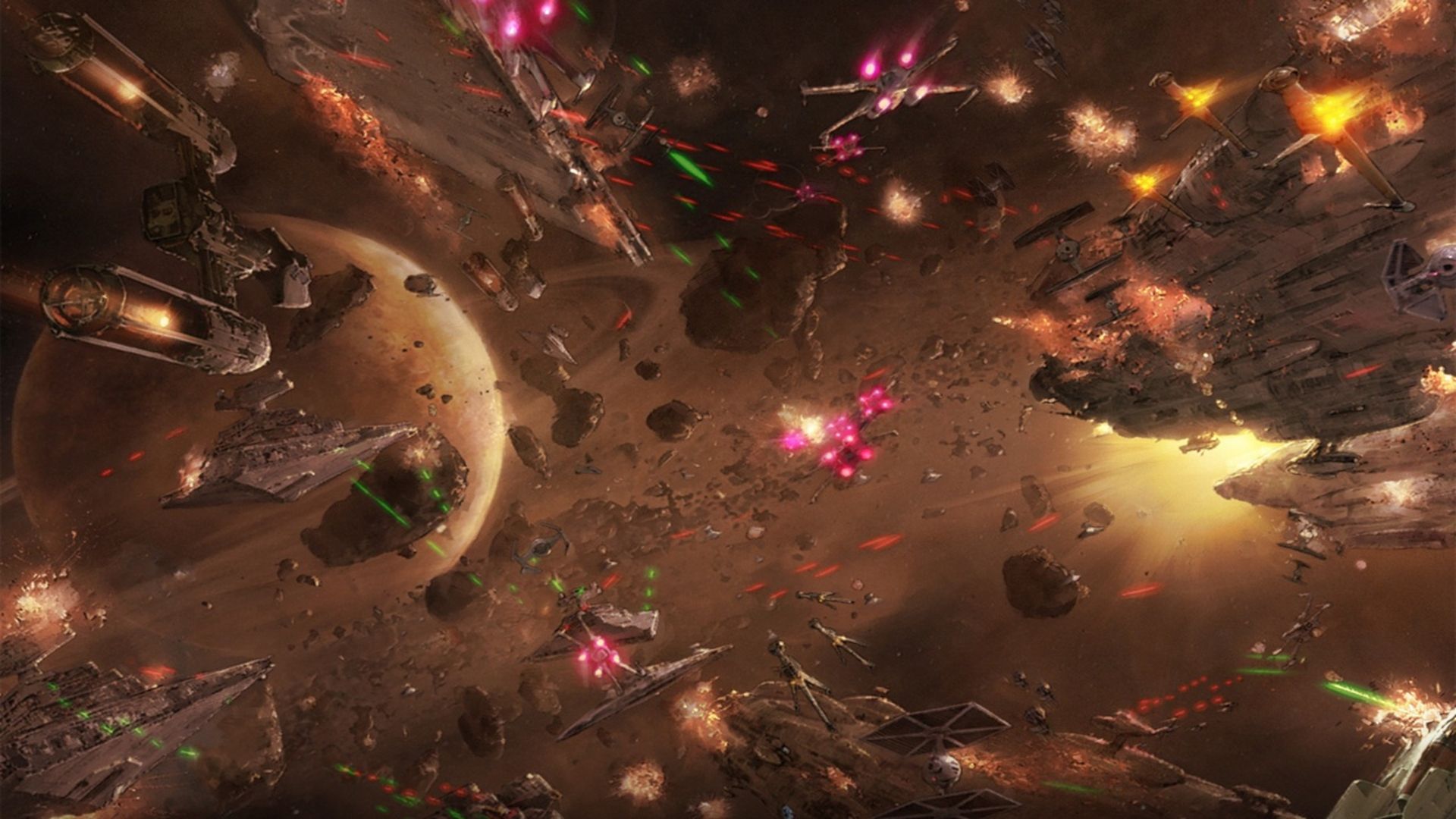 Battaglia navale spaziale Star Wars, Jedi, 1920x1080 1080p, Laptop