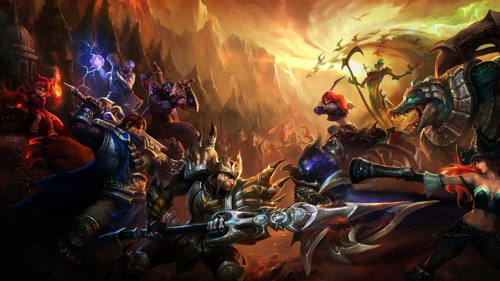 Battaglia epica personaggi League of Legends, 1920x1080 Full HD 1080p, PC Desktop