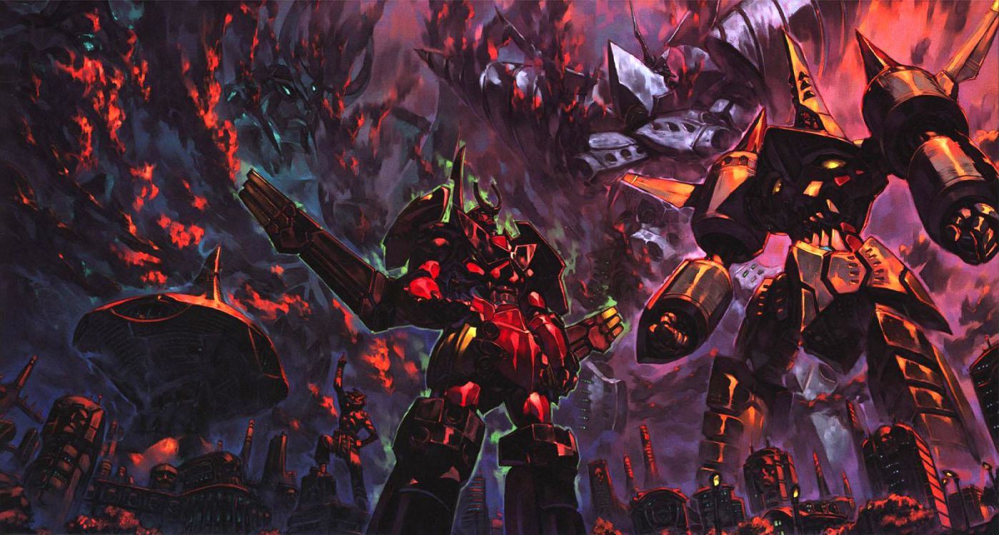 Gurren Lagann mecha battaglia, 1398x749 HD, Desktop