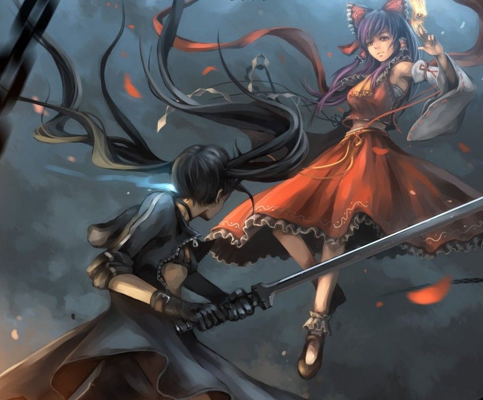 Duello anime con katana, 992x822 HD, Laptop