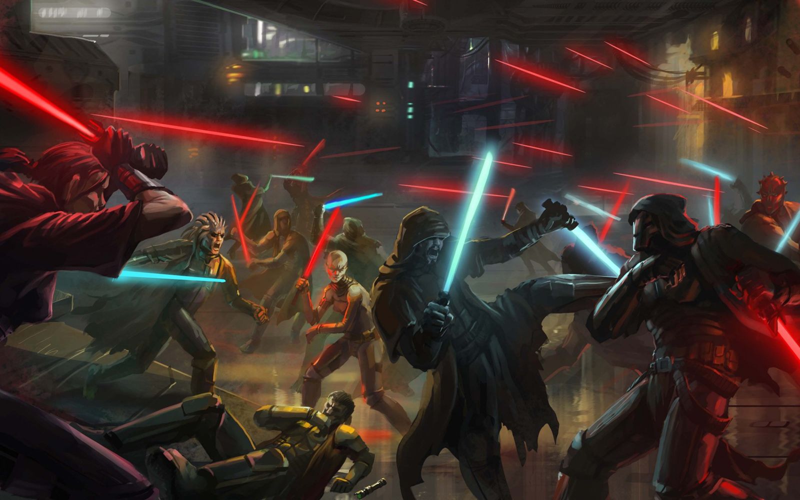 Battaglia Jedi Sith spade laser, 1600x1000 HD, PC