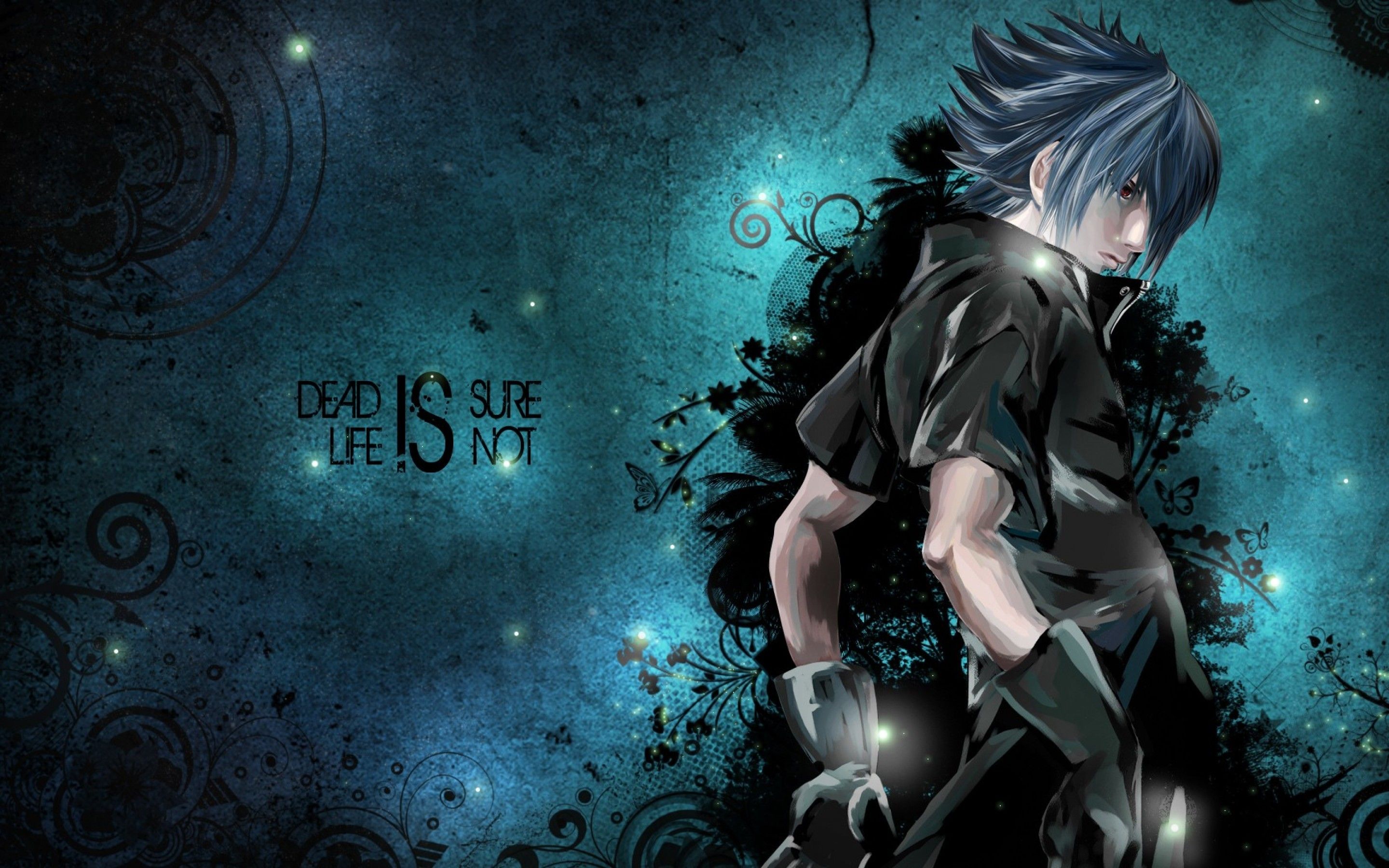 Personaggio anime capelli blu battaglia, 2880x1800 2K, Desktop