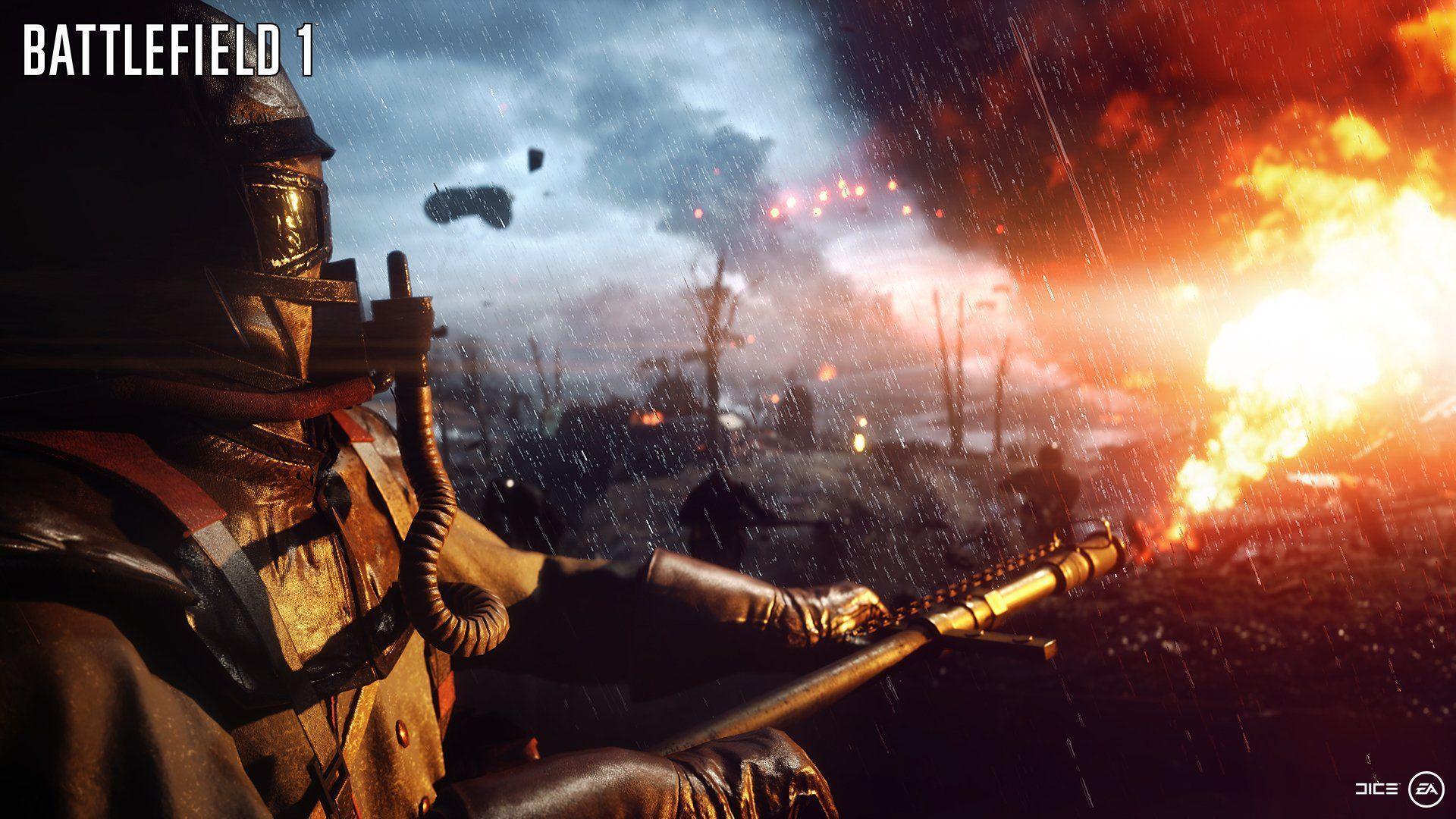 Battlefield 1 soldato lanciafiamme, 1920x1080 Full HD, Desktop