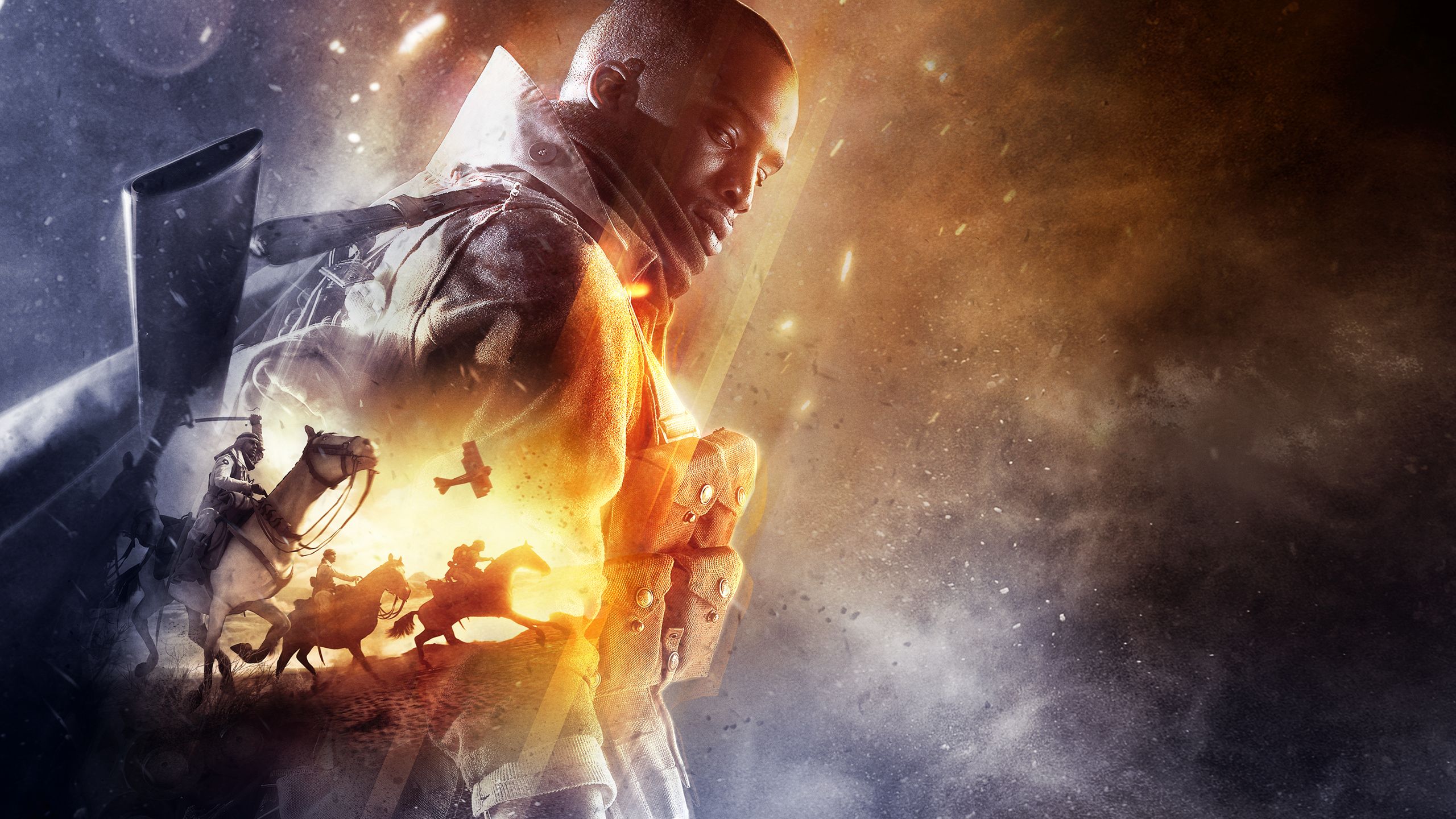 Soldato Battlefield 1 fiamme, 2560x1440 2K QHD, Monitor Gaming