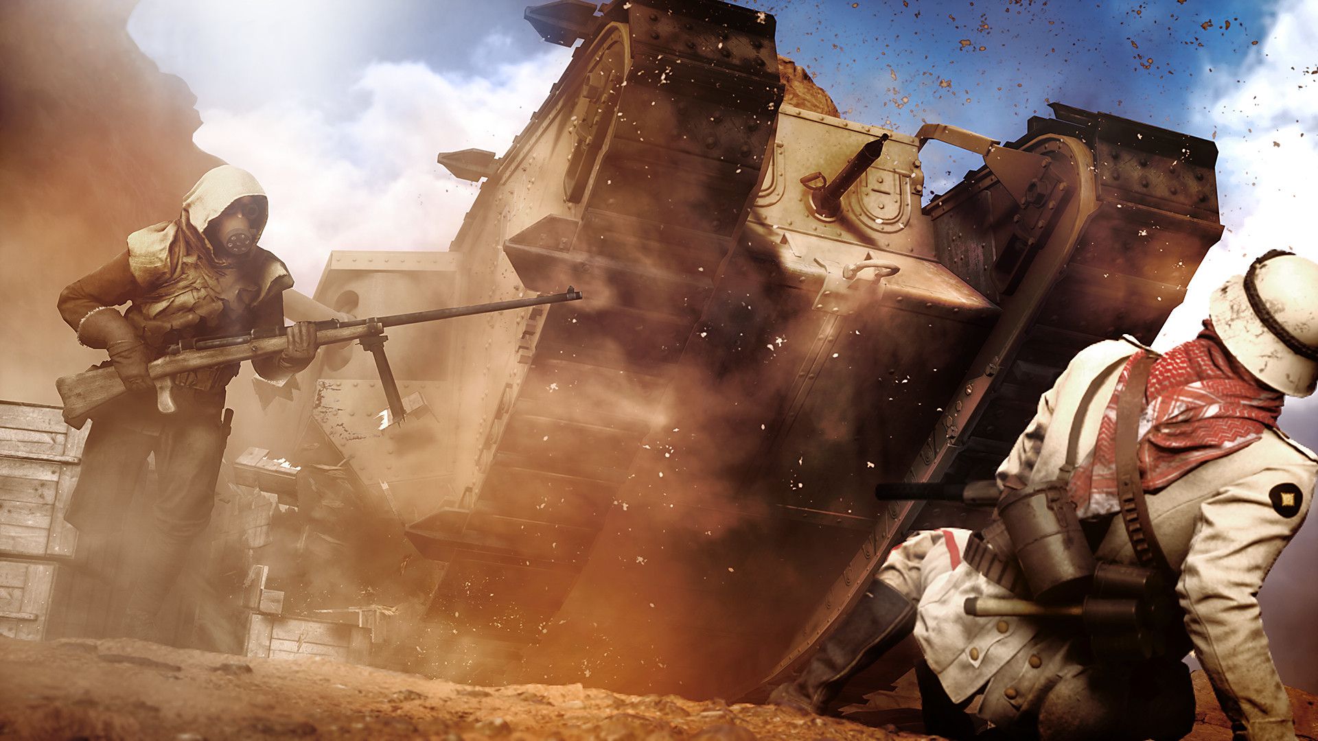 Battlefield 1 soldati carro armato, 1920x1080 1080p, Desktop