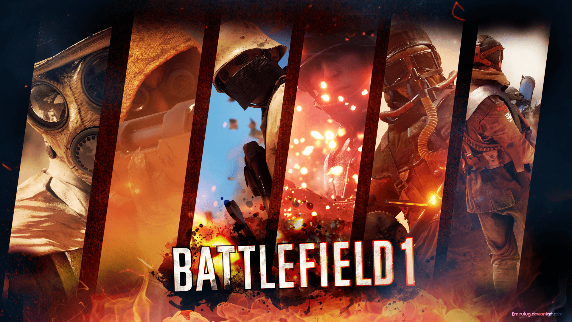 Battlefield 1 collage scene guerra, 1920x1080 Full HD 1080p, PC