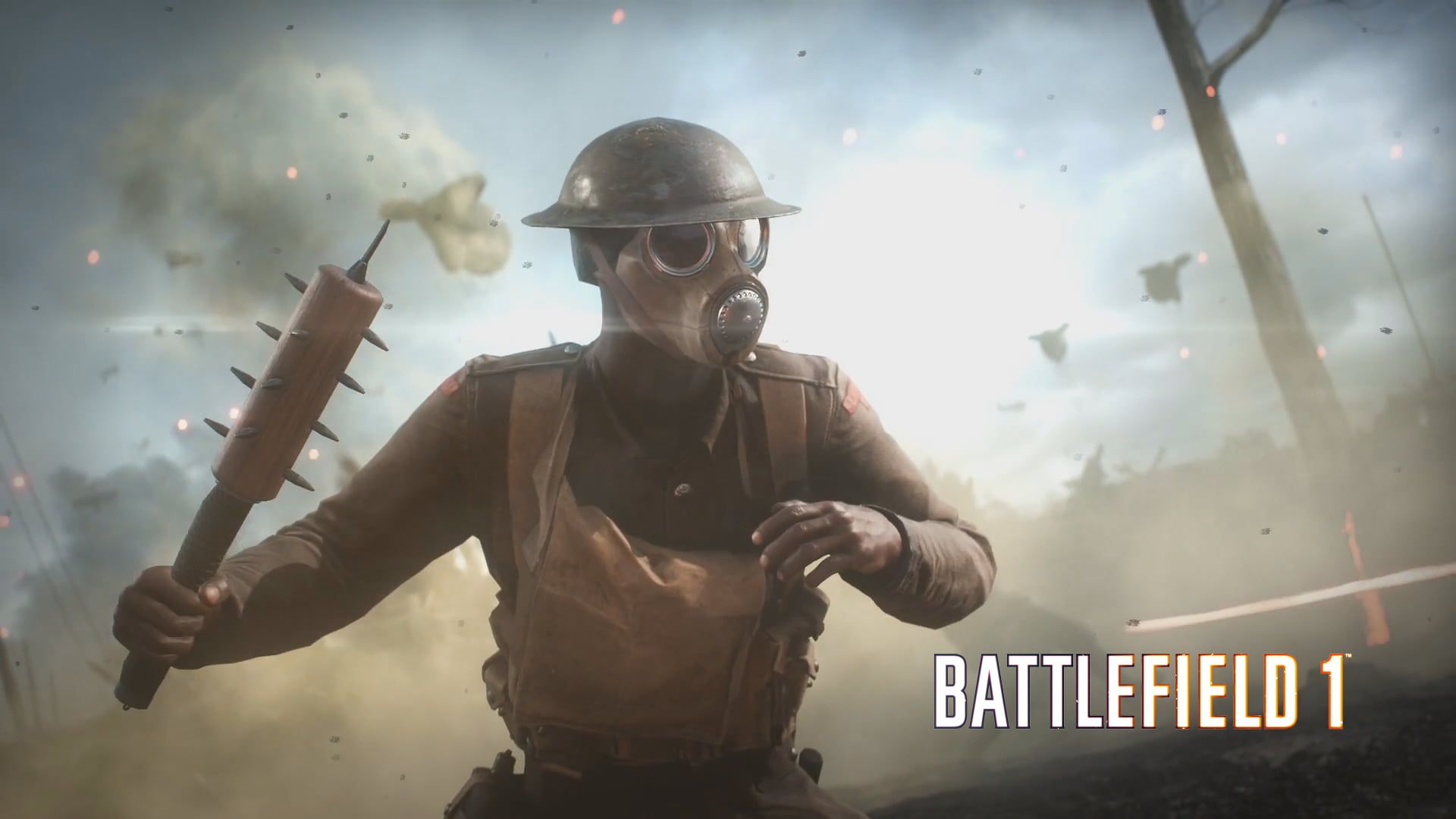 Soldato Battlefield 1 maschera antigas, 1920x1080 Full HD, Desktop