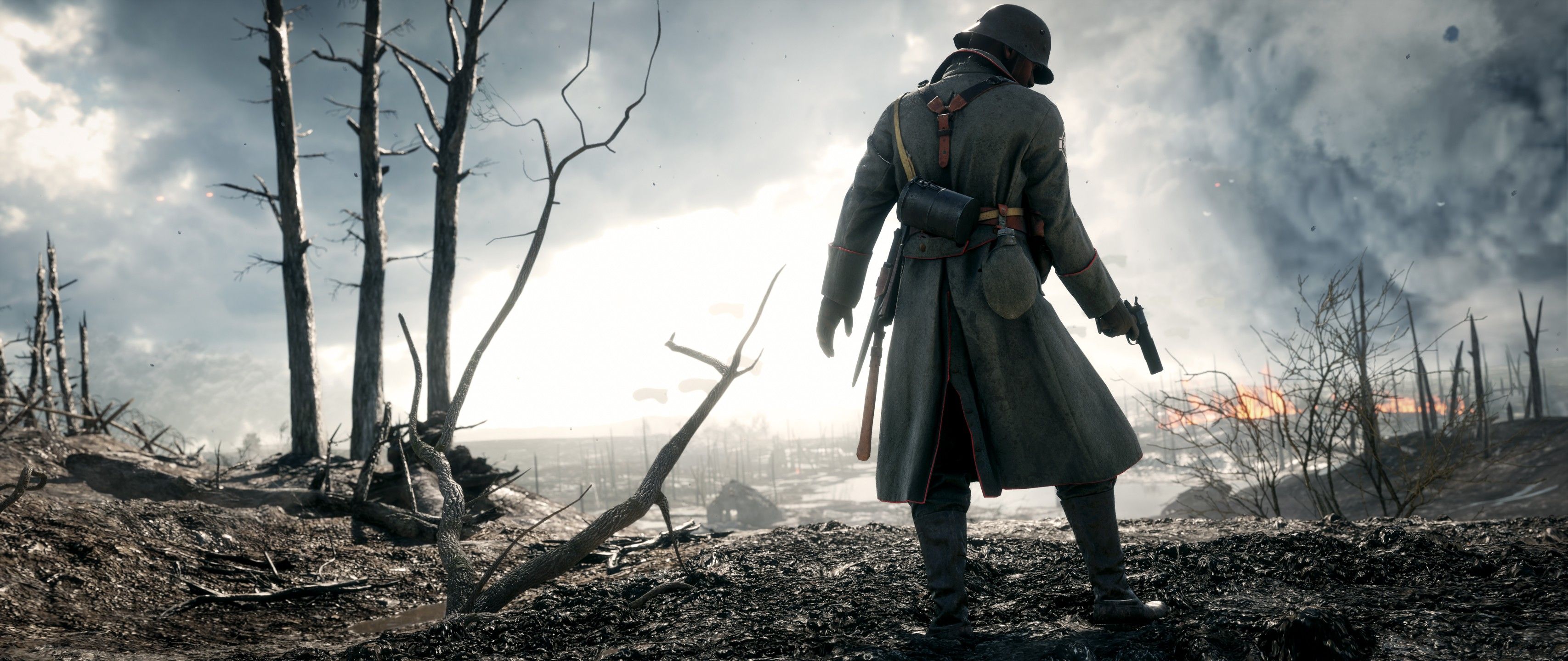 Soldato Battlefield 1 campo battaglia, 3413x1440 21:9, Ultrawide