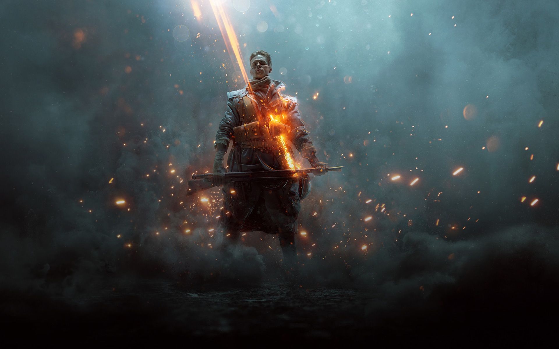 Soldato Battlefield 1 con scintille, 1920x1200 WUXGA, PC