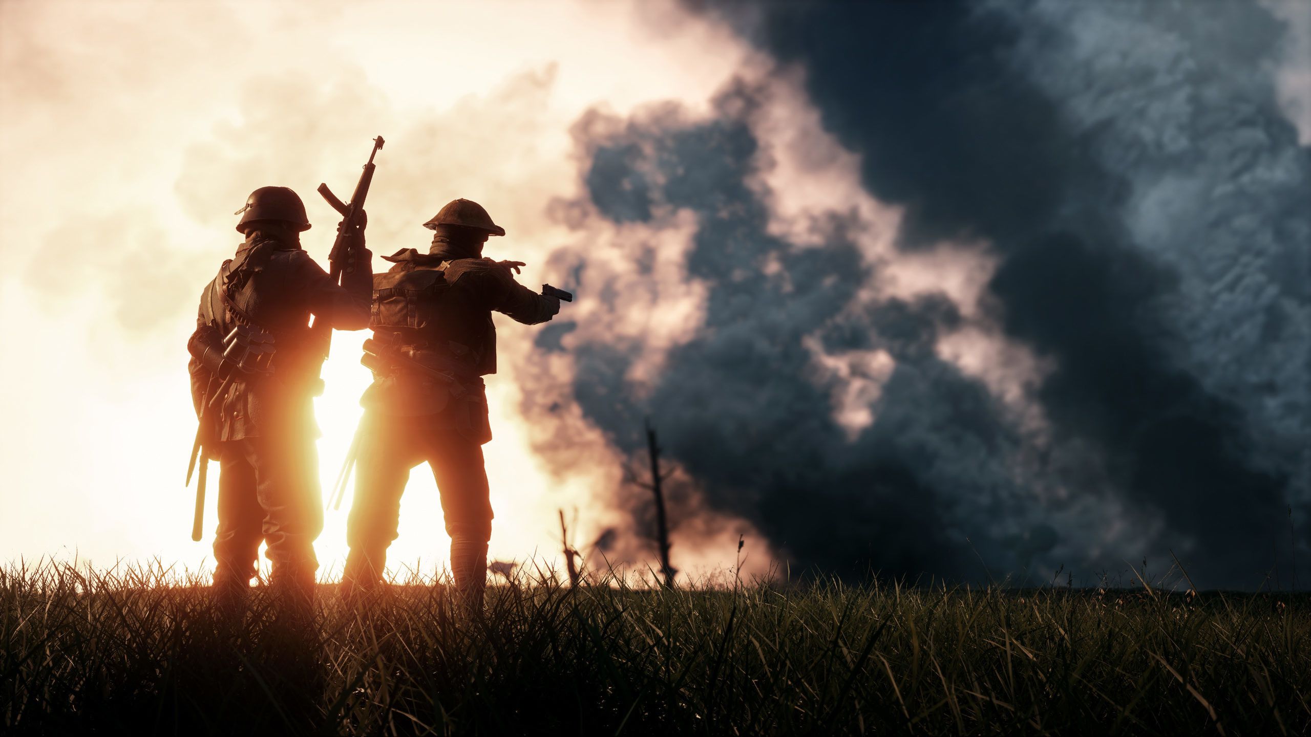 Soldati Battlefield 1 tramonto, 2560x1440 1440p, Desktop