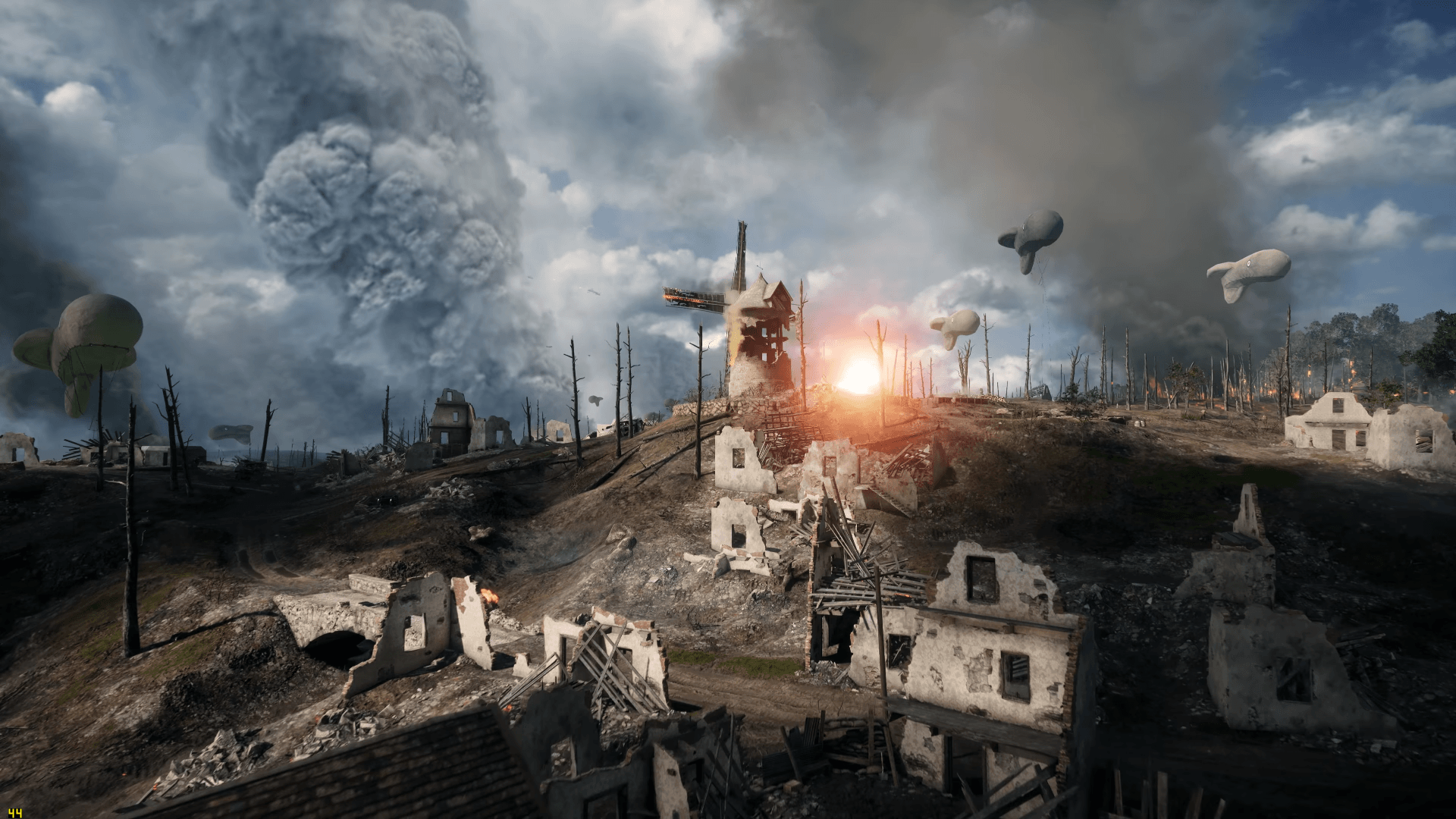 Battlefield 1 esplosione campo battaglia, 1920x1080 1080p, Desktop