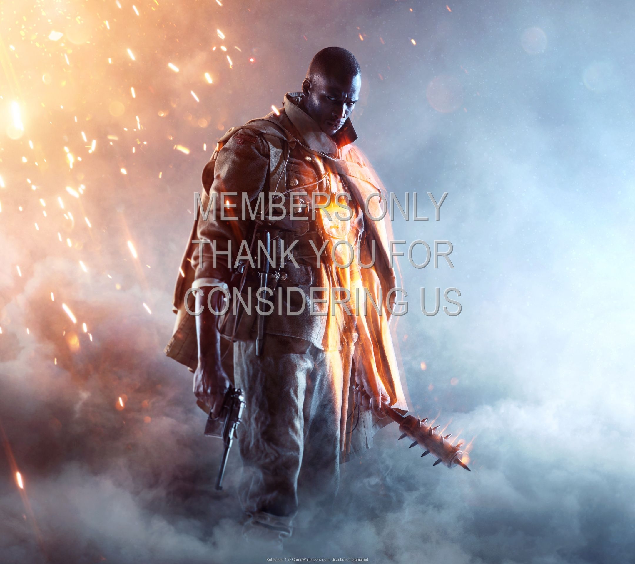 Soldato Battlefield 1 tra fumo, 2160x1920 Hi-Res, Laptop