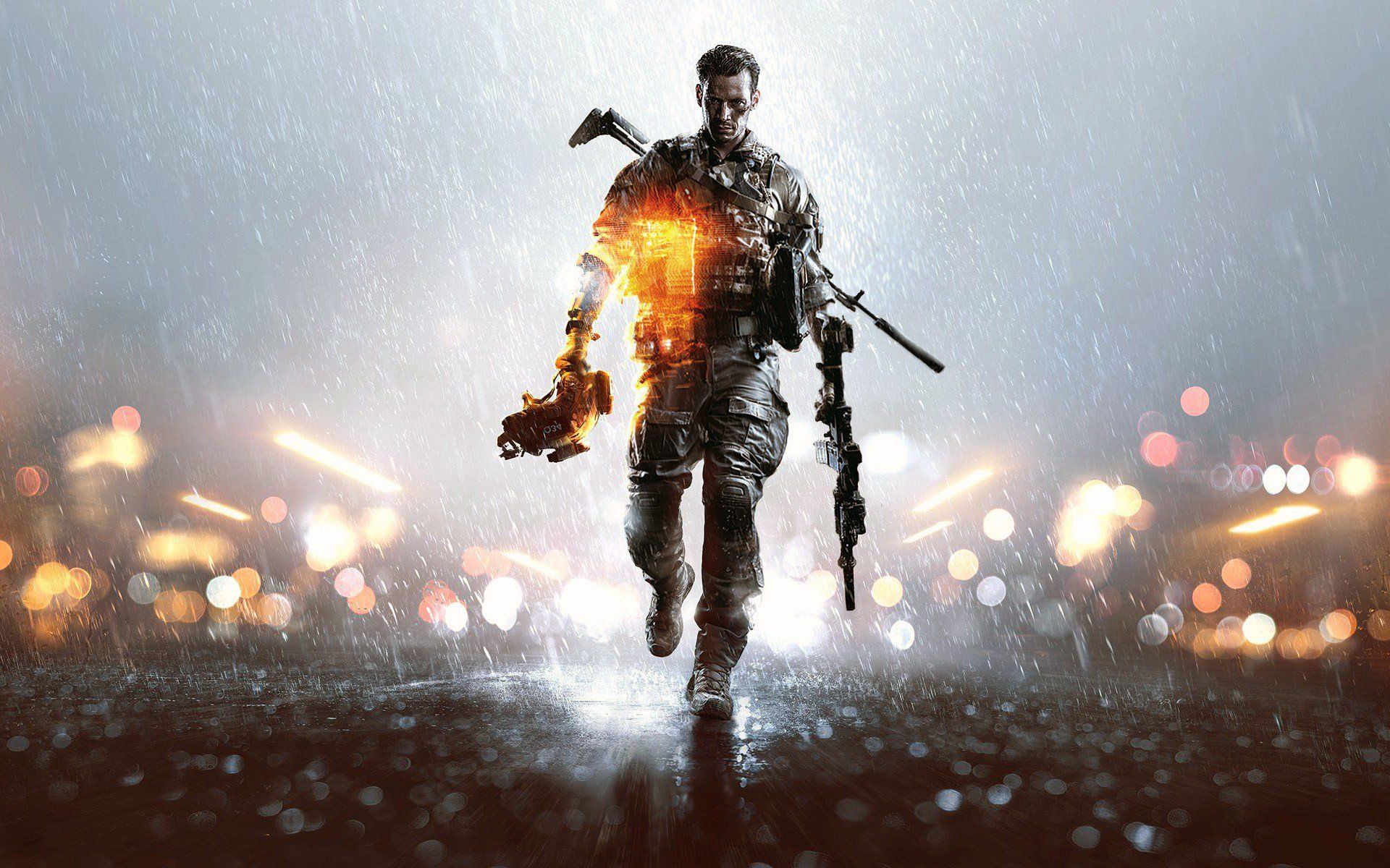 Soldato Battlefield 4 pioggia, 1920x1200 WUXGA, Desktop
