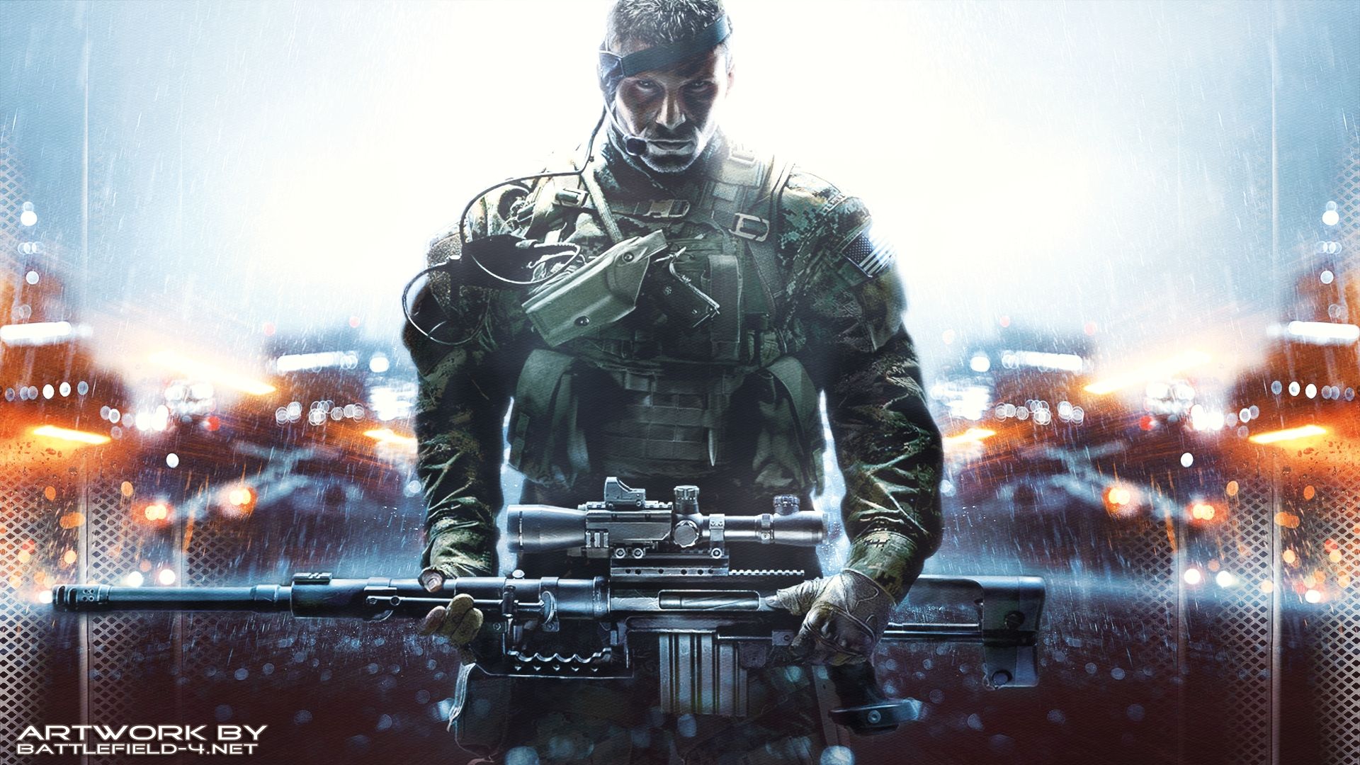 Soldato Battlefield 4 con fucile, 1920x1080 1080p, PC