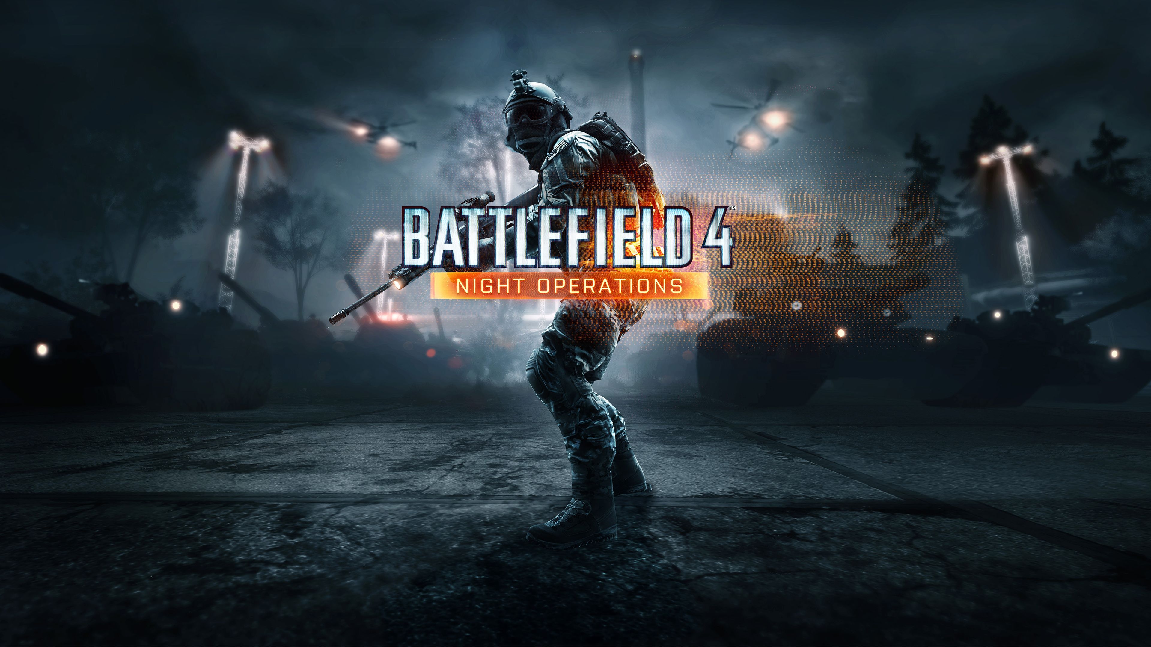 Soldato Battlefield 4 notturno, 3840x2160 Ultra HD, 4K TV