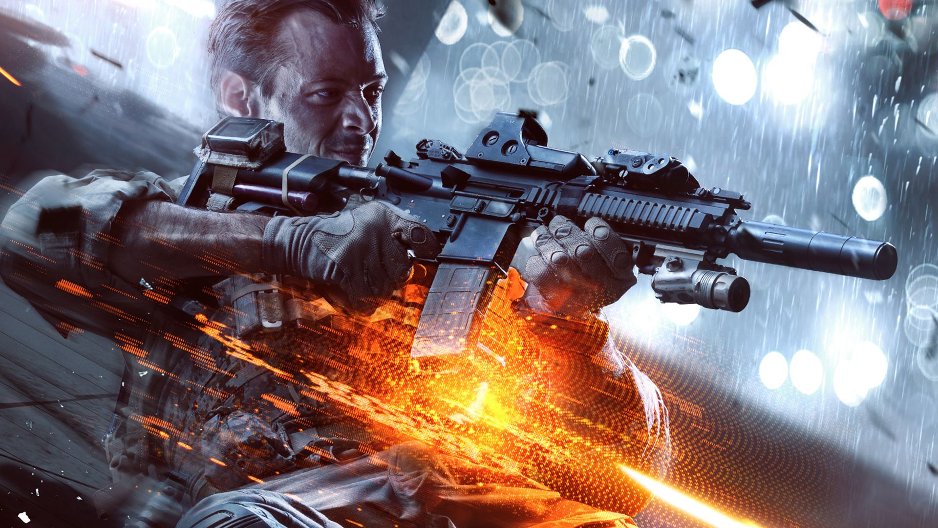 Soldato Battlefield 4 con fucile, 1920x1080 Full HD, PC Desktop