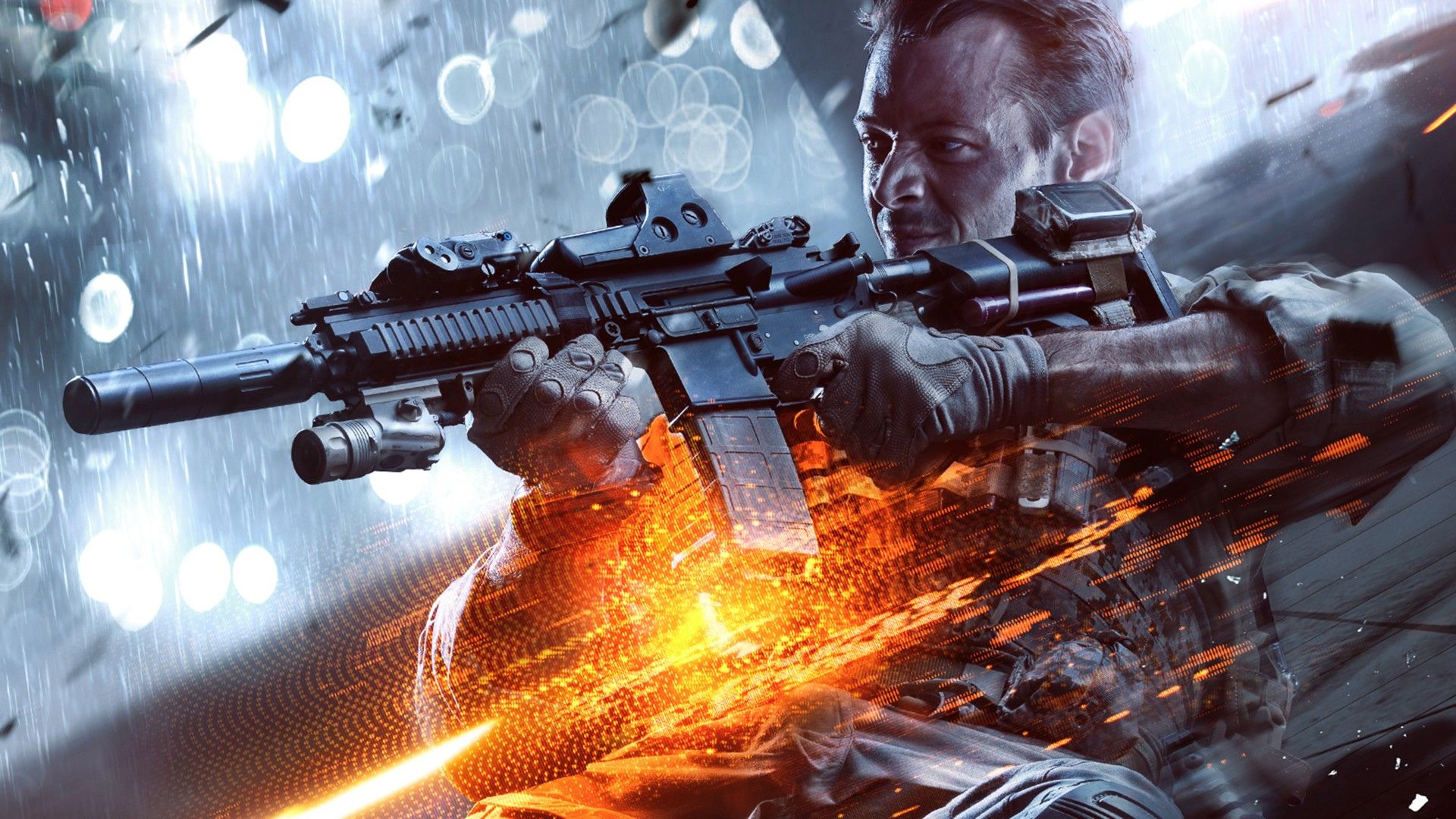 Soldato con fucile Battlefield 4, 1920x1080 Full HD 1080p, Desktop