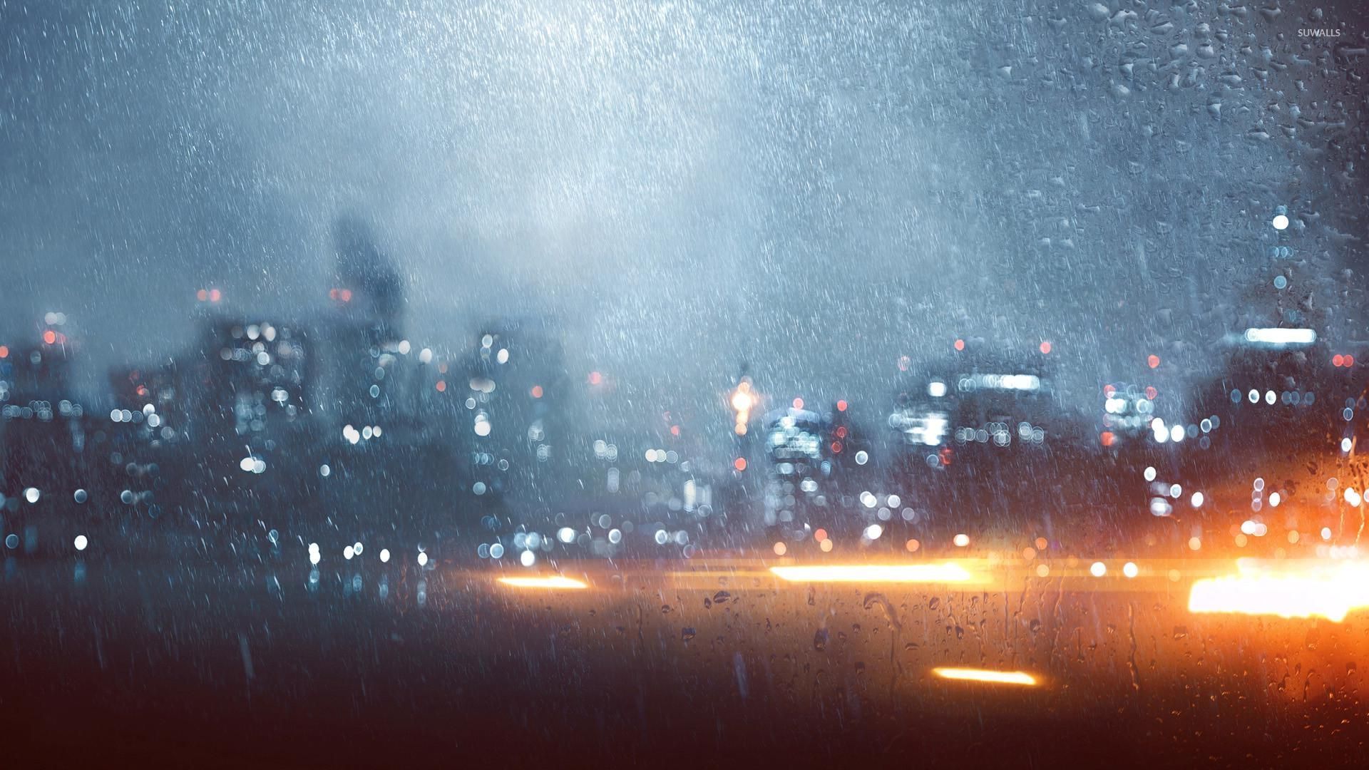 Battlefield 4 città notturna sfocata, 1920x1080 1080p, PC Desktop