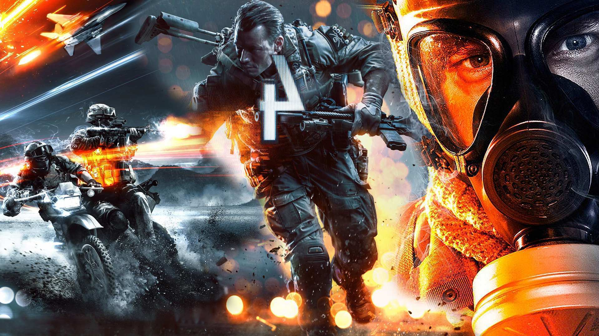 Battlefield 4 soldati maschera antigas, 1920x1080 1080p, PC