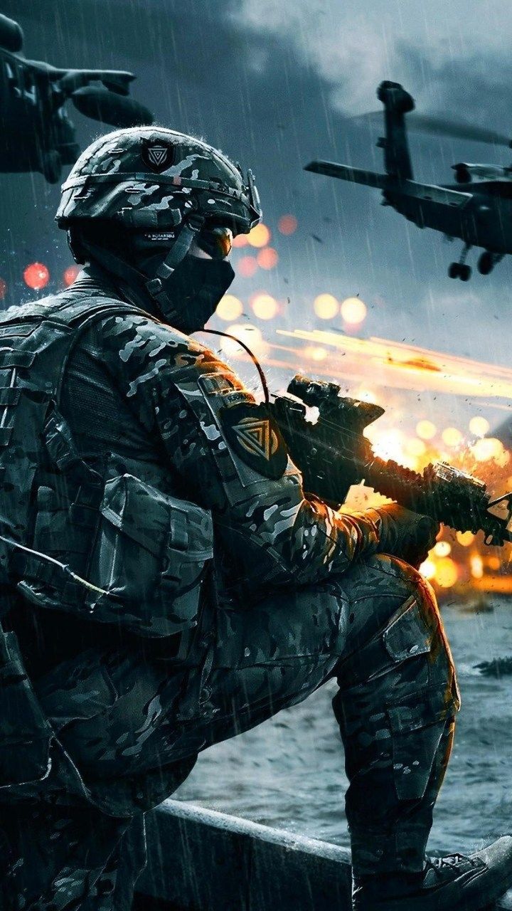Soldato Battlefield 4 combattimento, 720x1280 Full HD Verticale, Smartphone