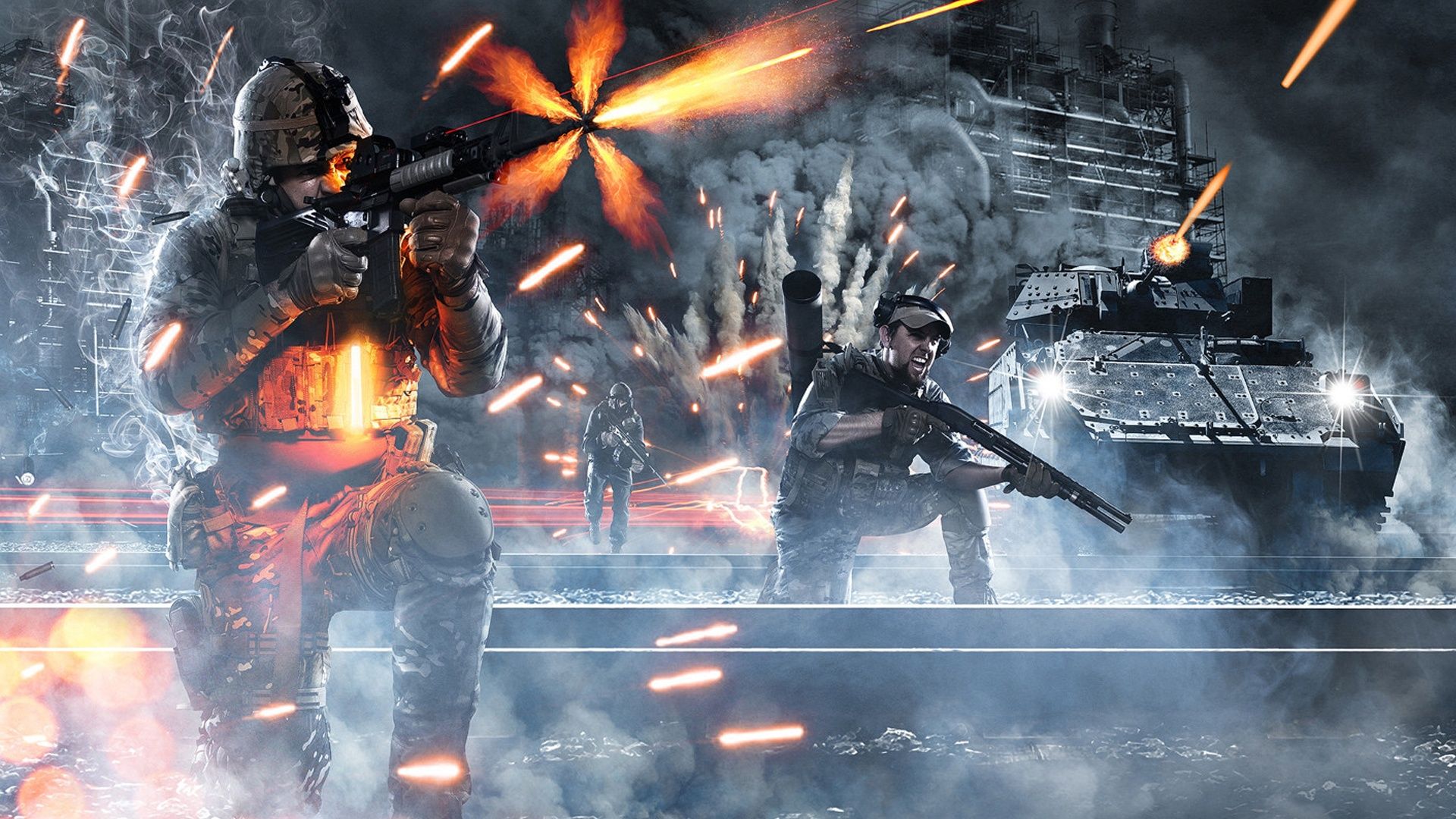Battlefield 4 soldati in combattimento, 1920x1080 Full HD, Desktop