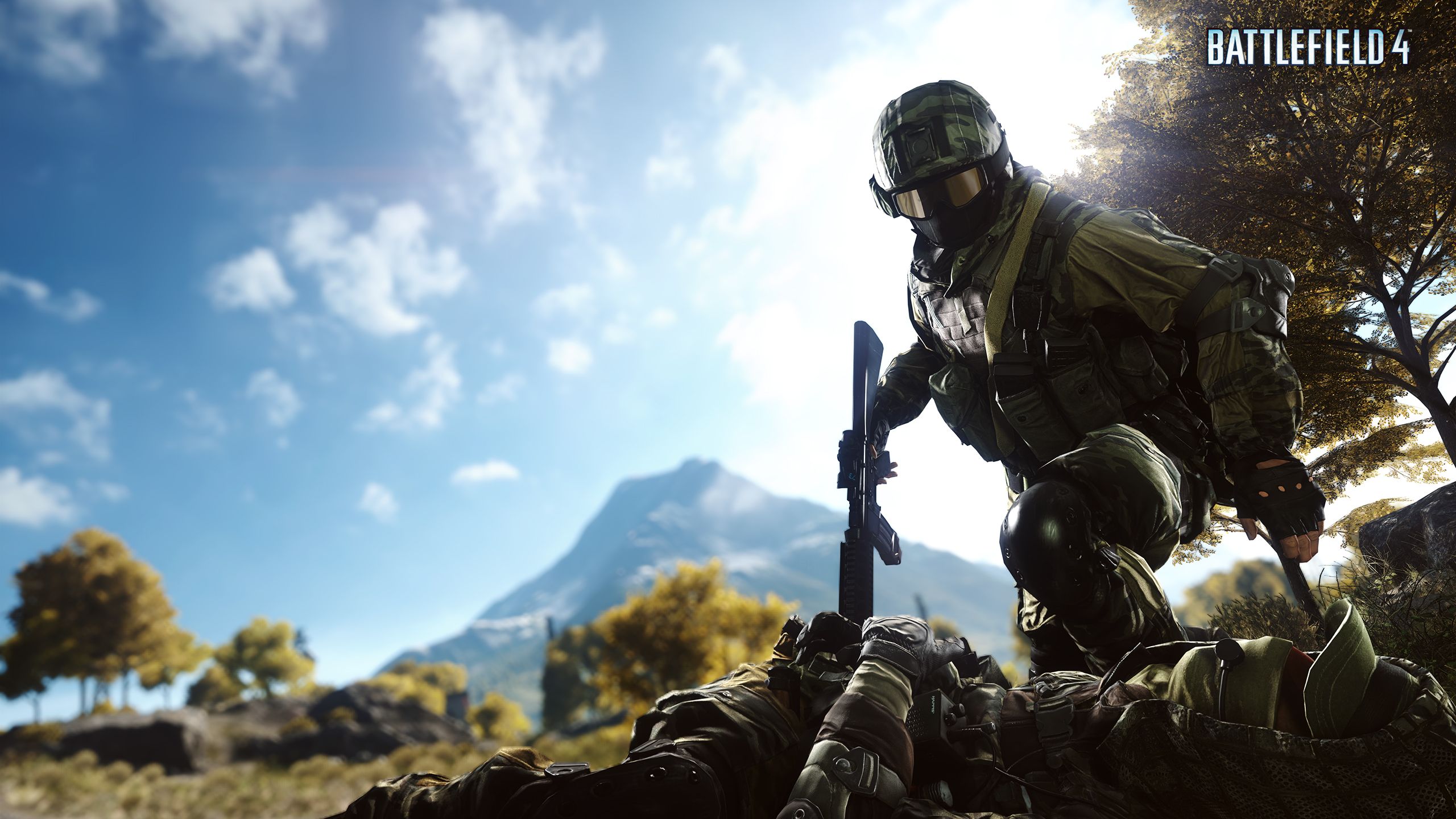 Soldato Battlefield 4 con maschera, 2560x1440 2K, Desktop