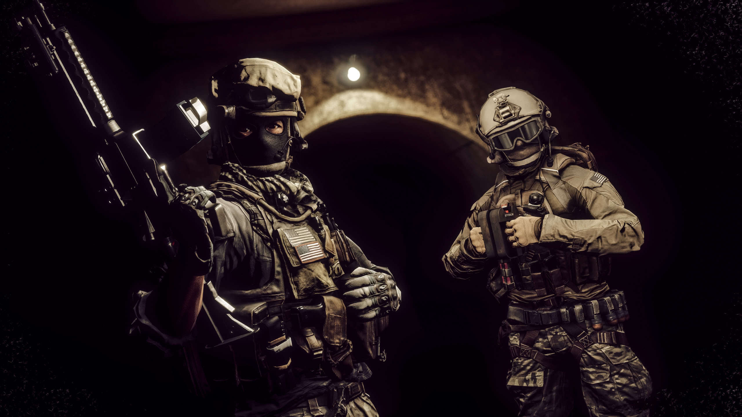 Soldati militari con armi, 2560x1440 1440p, Desktop