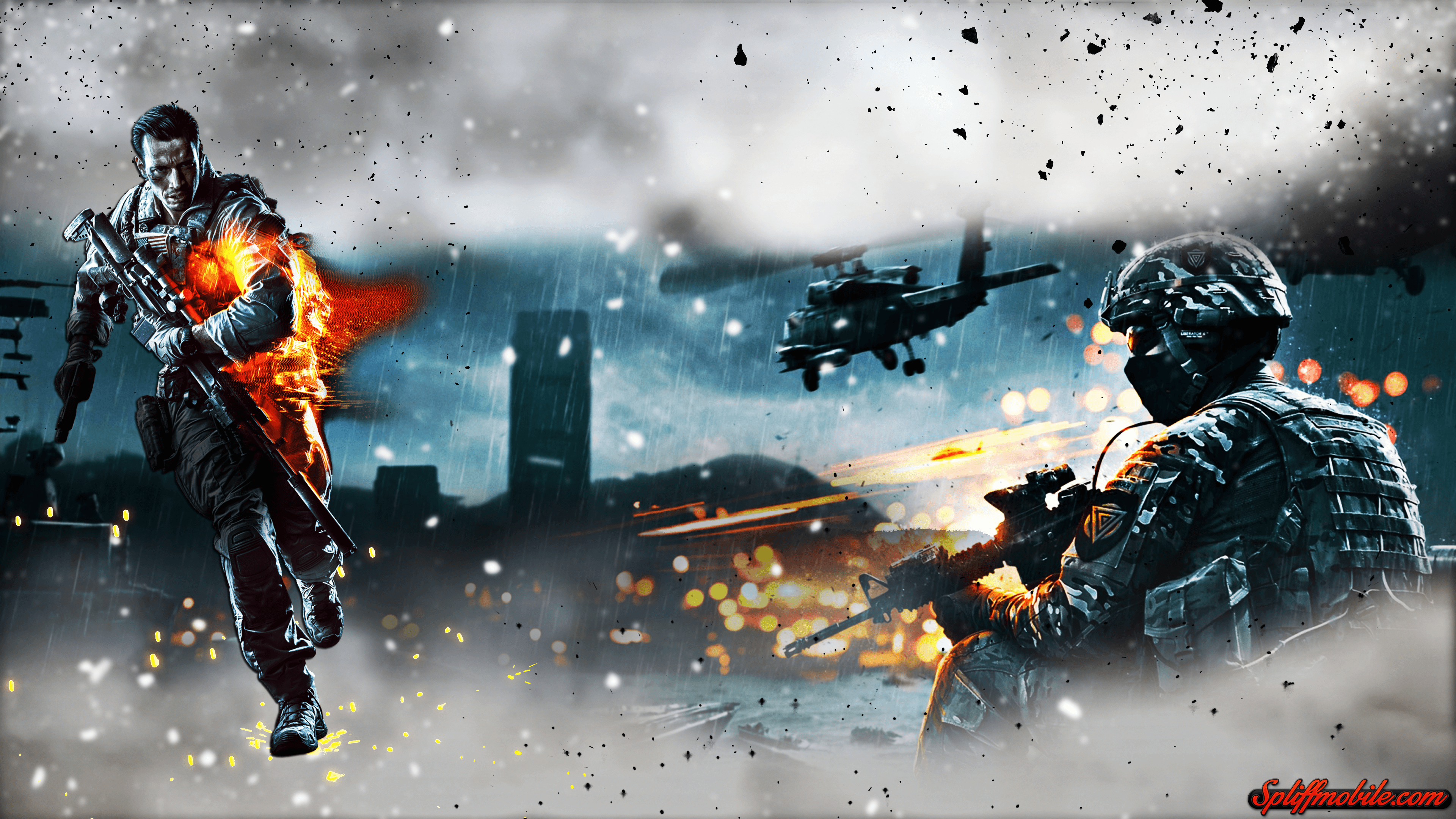 Battlefield 4 soldati combattimento, 3840x2160 4K, Monitor 4K