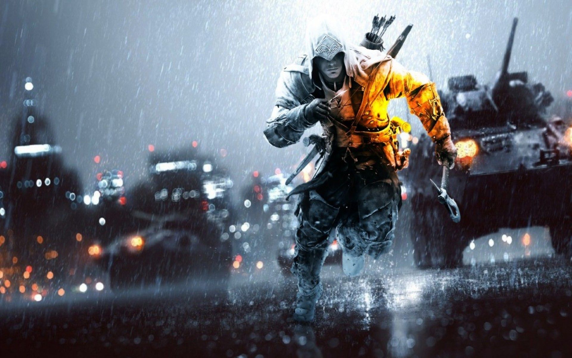 Soldato Battlefield 4 nella pioggia, DICE, 1920x1200 Full HD+ WUXGA, Desktop