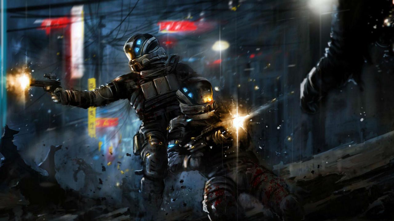 Soldato Battlefield 4 combattimento notturno, 1280x720 720p, PC