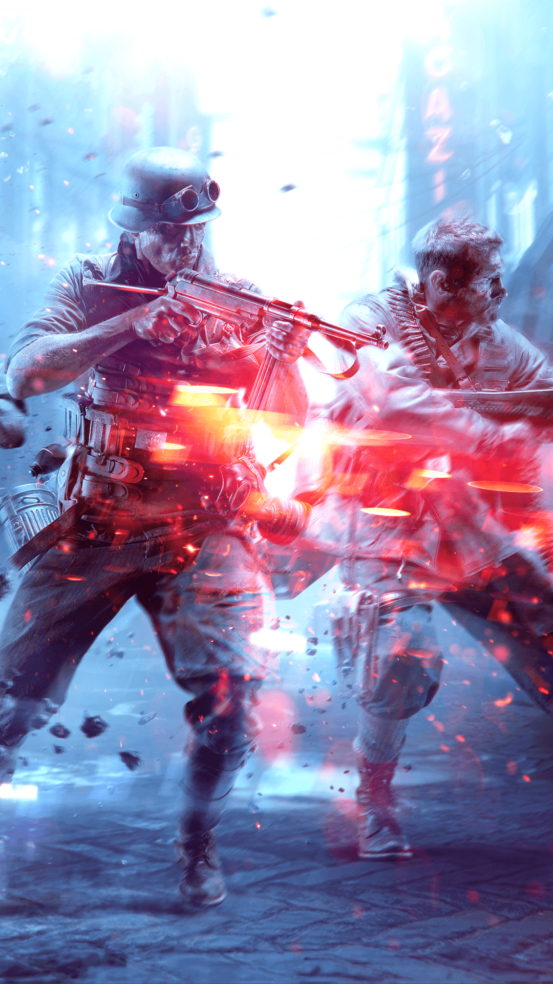 Soldati Battlefield V in battaglia, sparatutto FPS, 1080x1920 Verticale, Mobile