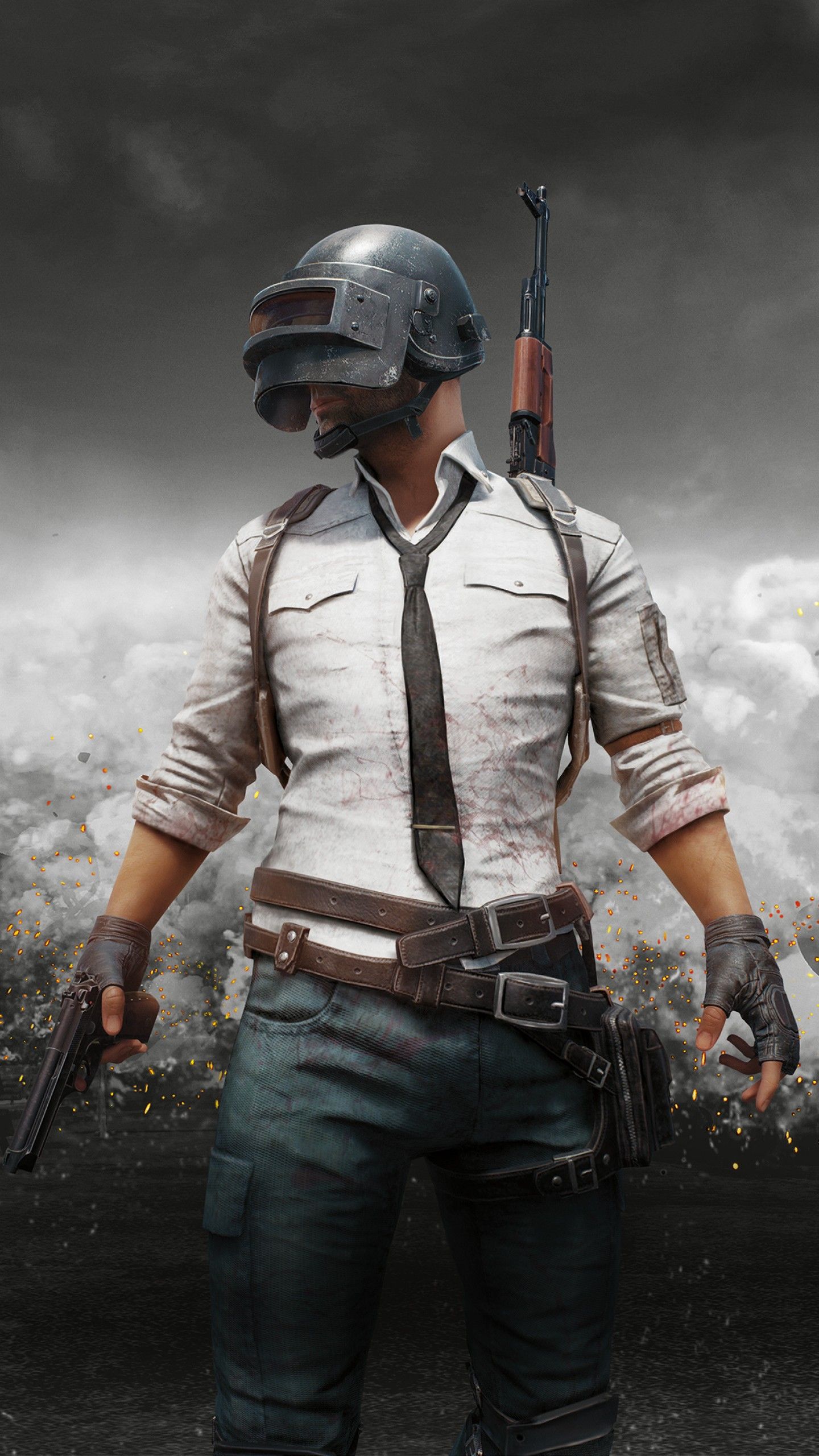 Personaggio PUBG con esplosioni, 1280x720 720p, PC