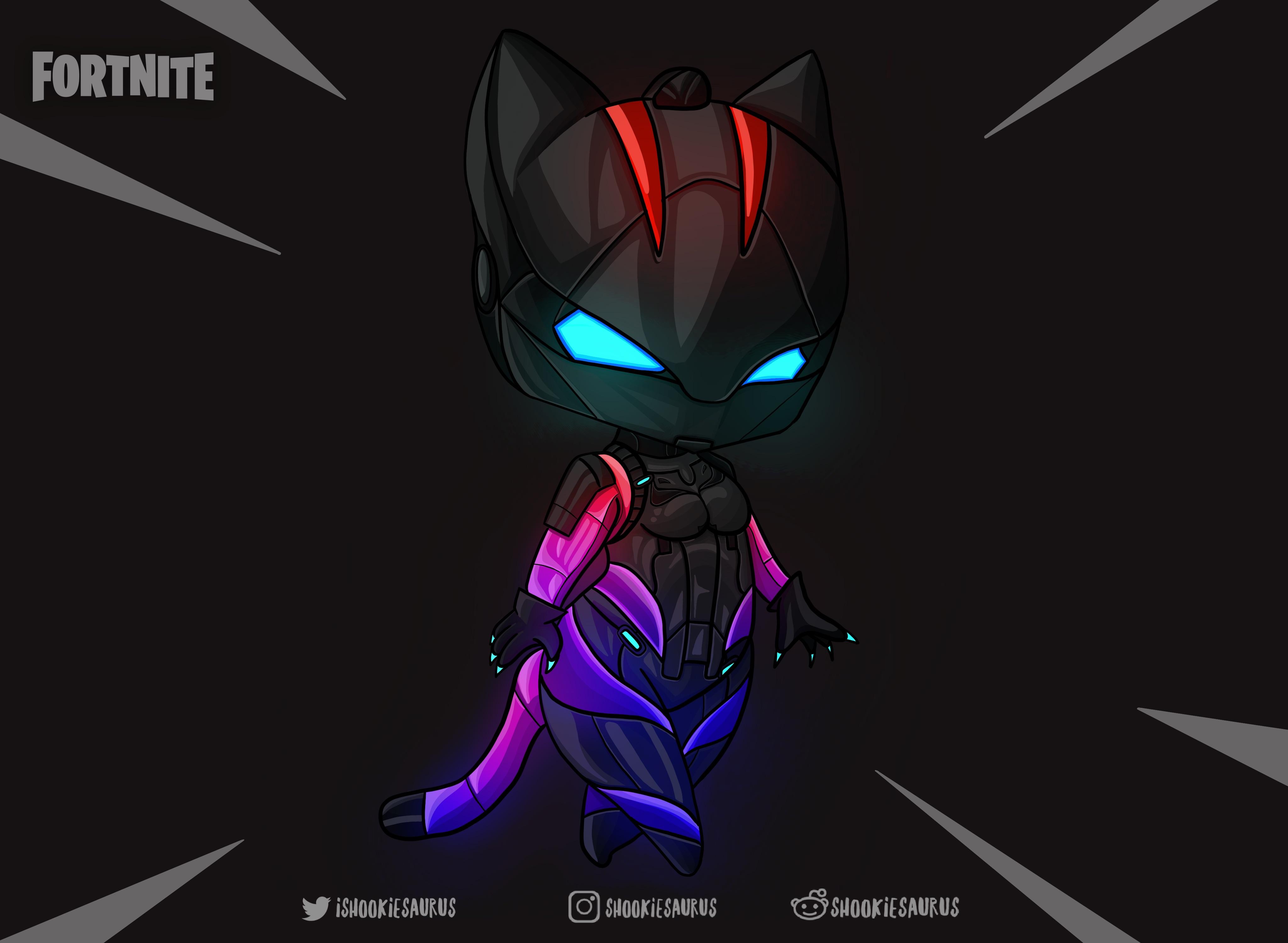 Skin Lynx Fortnite chibi, 4096x3000 4K, Smart TV 4K
