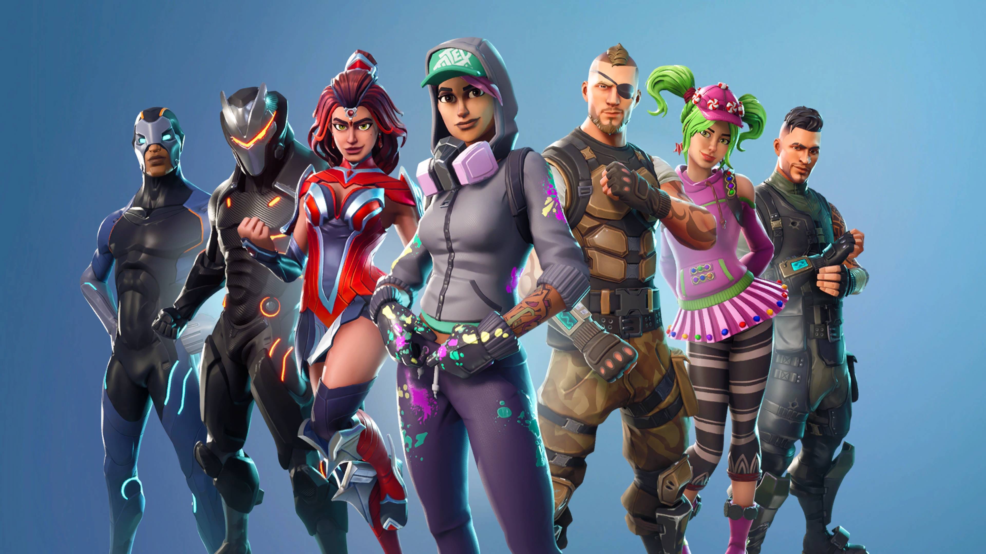 Personaggi Fortnite Battle Royale, Epic Games, 3840x2160 4K, Desktop 4K