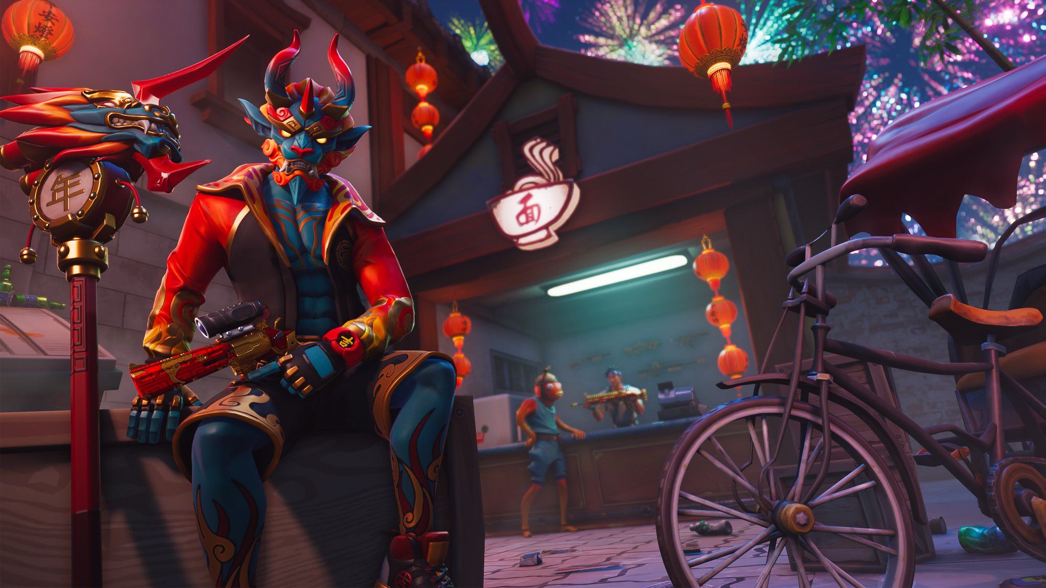 Battle Hawk Fortnite skin, 2048x1152 2K, iMac