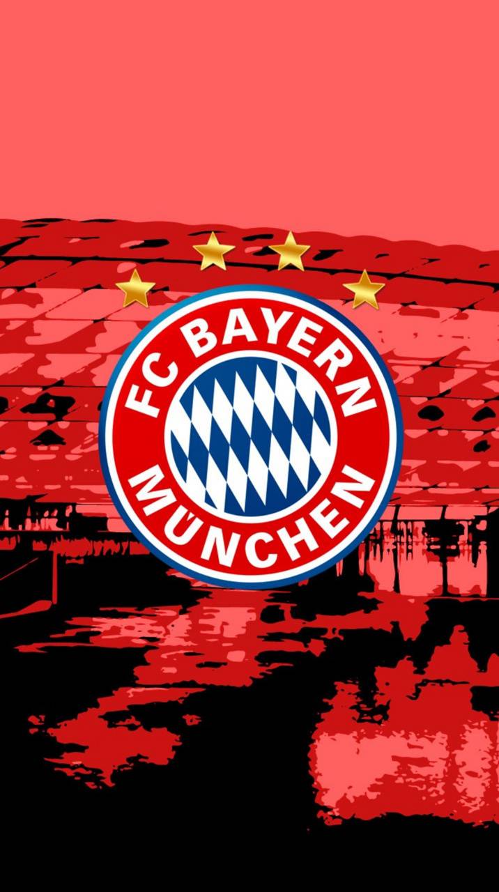 Logo FC Bayern Monaco rosso, 716x1280 Verticale, Telefono