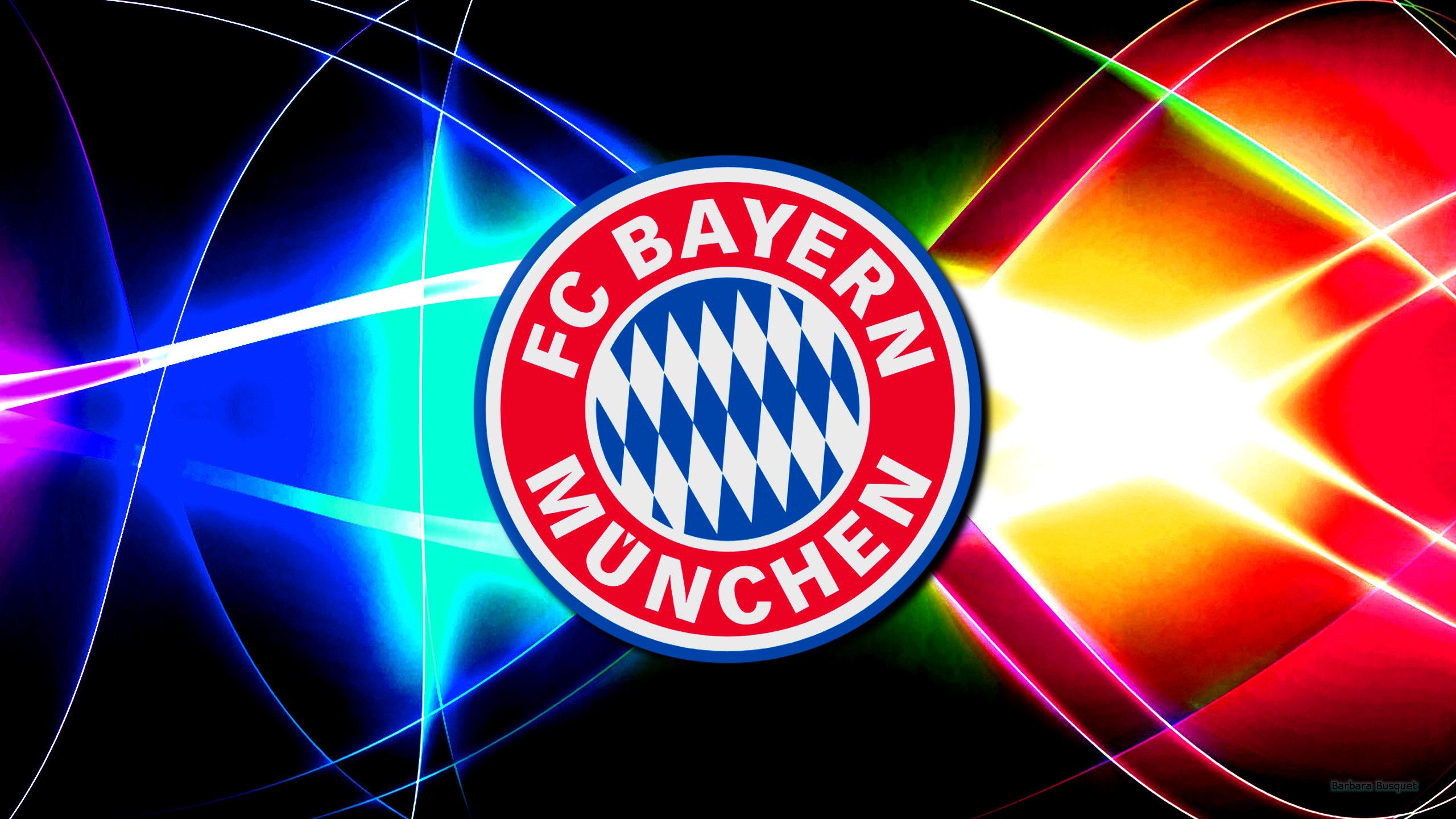 Logo FC Bayern Monaco, 2560x1440 2K, Monitor Gaming