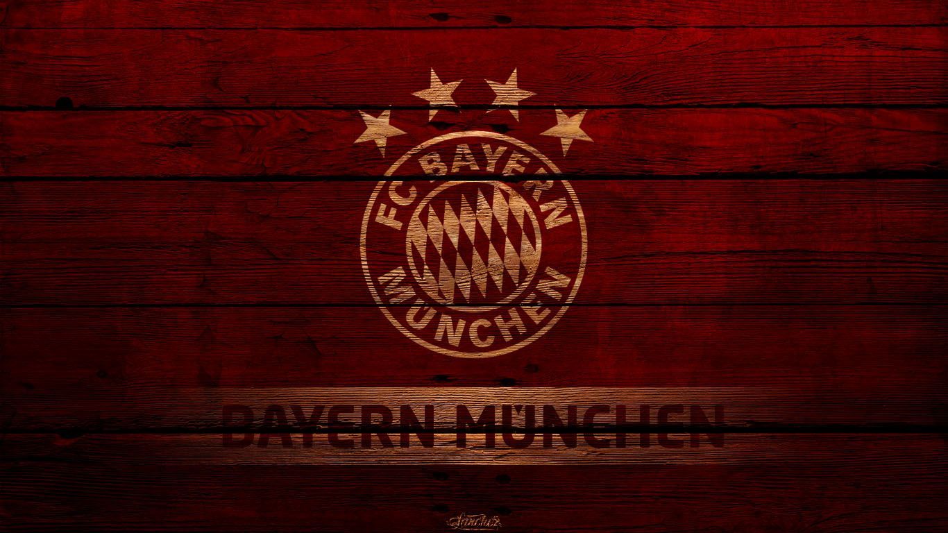 Logo FC Bayern Monaco, 1366x768 720p, Laptop